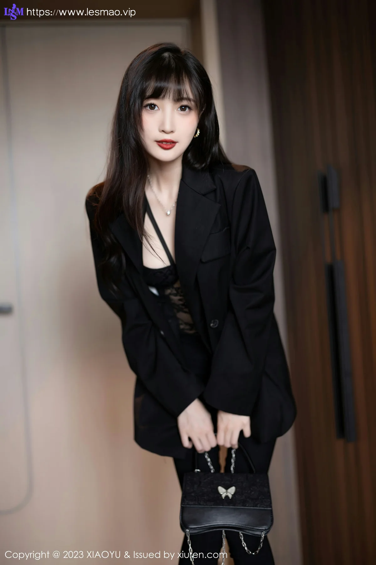 XIAOYU  语画界 Vol.981  林星阑 黑色蕾丝内衣性感写真 - 8
