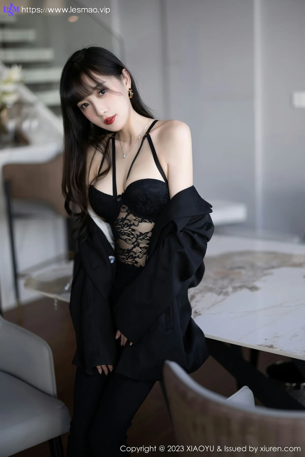 XIAOYU  语画界 Vol.981  林星阑 黑色蕾丝内衣性感写真 - 4