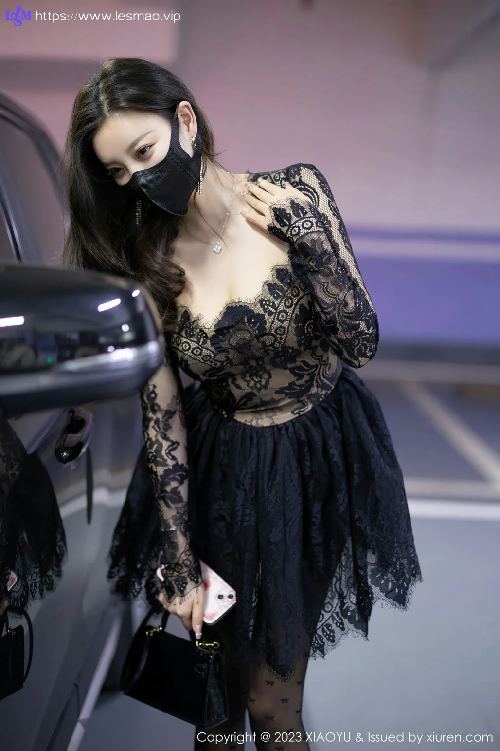 XIAOYU  语画界 Vol.988  杨晨晨Yome 黑丝蕾丝连衣短裙性感写真1 - 10