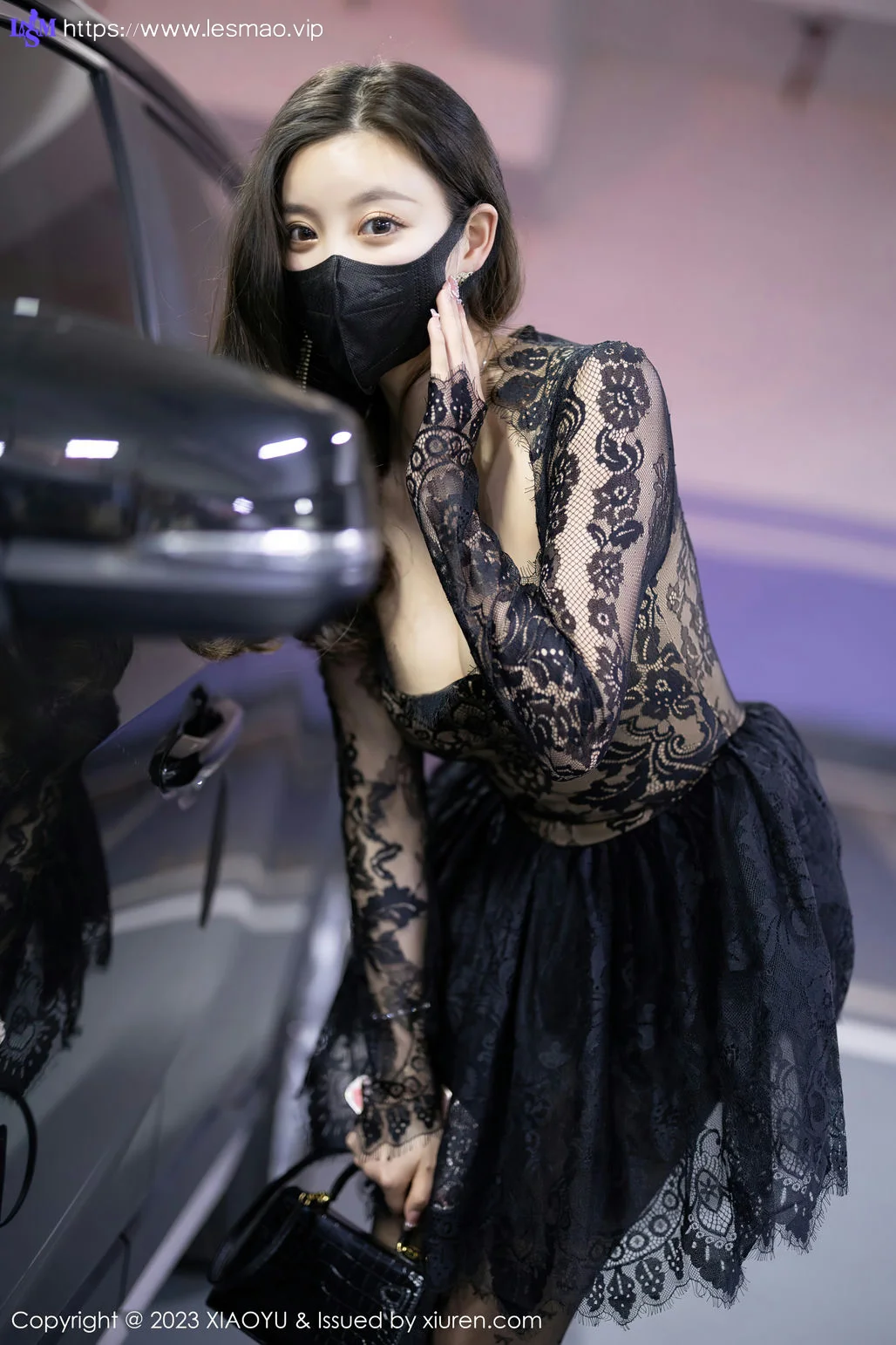 XIAOYU  语画界 Vol.988  杨晨晨Yome 黑丝蕾丝连衣短裙性感写真1 - 2