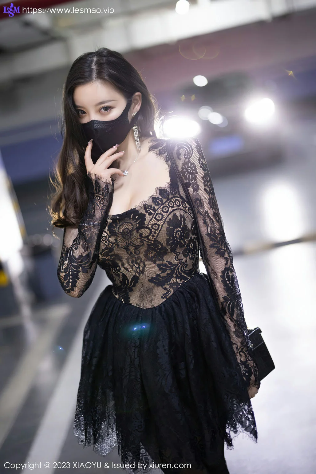 XIAOYU  语画界 Vol.988  杨晨晨Yome 黑丝蕾丝连衣短裙性感写真1 - 9