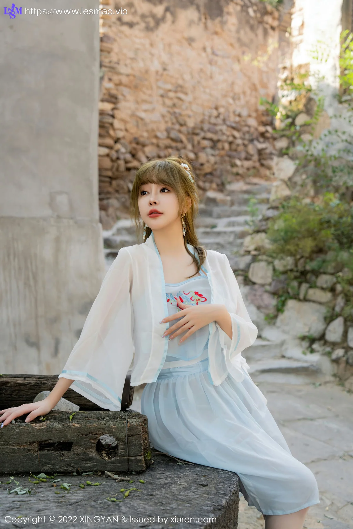 XINGYAN 星颜社 Vol.150 王雨纯 白色轻透古装服饰性感写真1 - 4