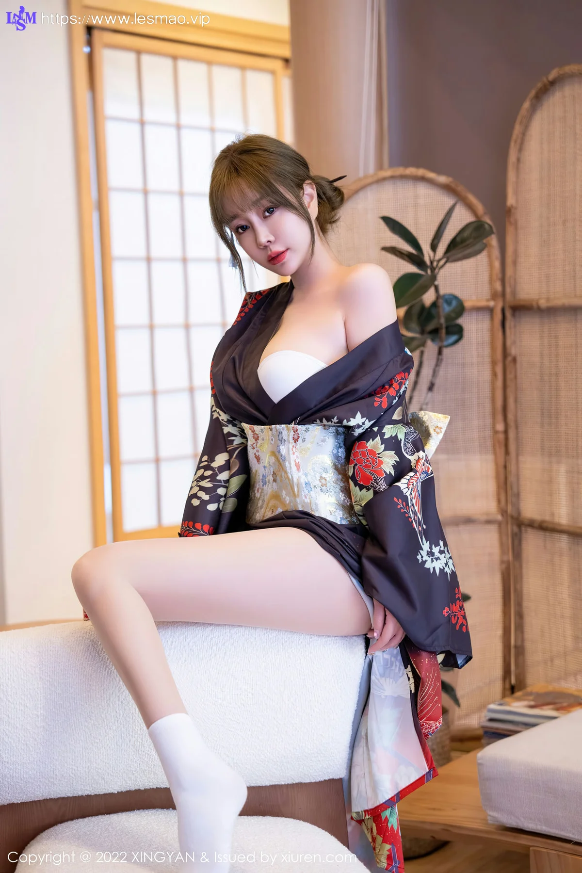 XINGYAN 星颜社 Vol.154 王雨纯 深色日式和服性感写真33 - 1