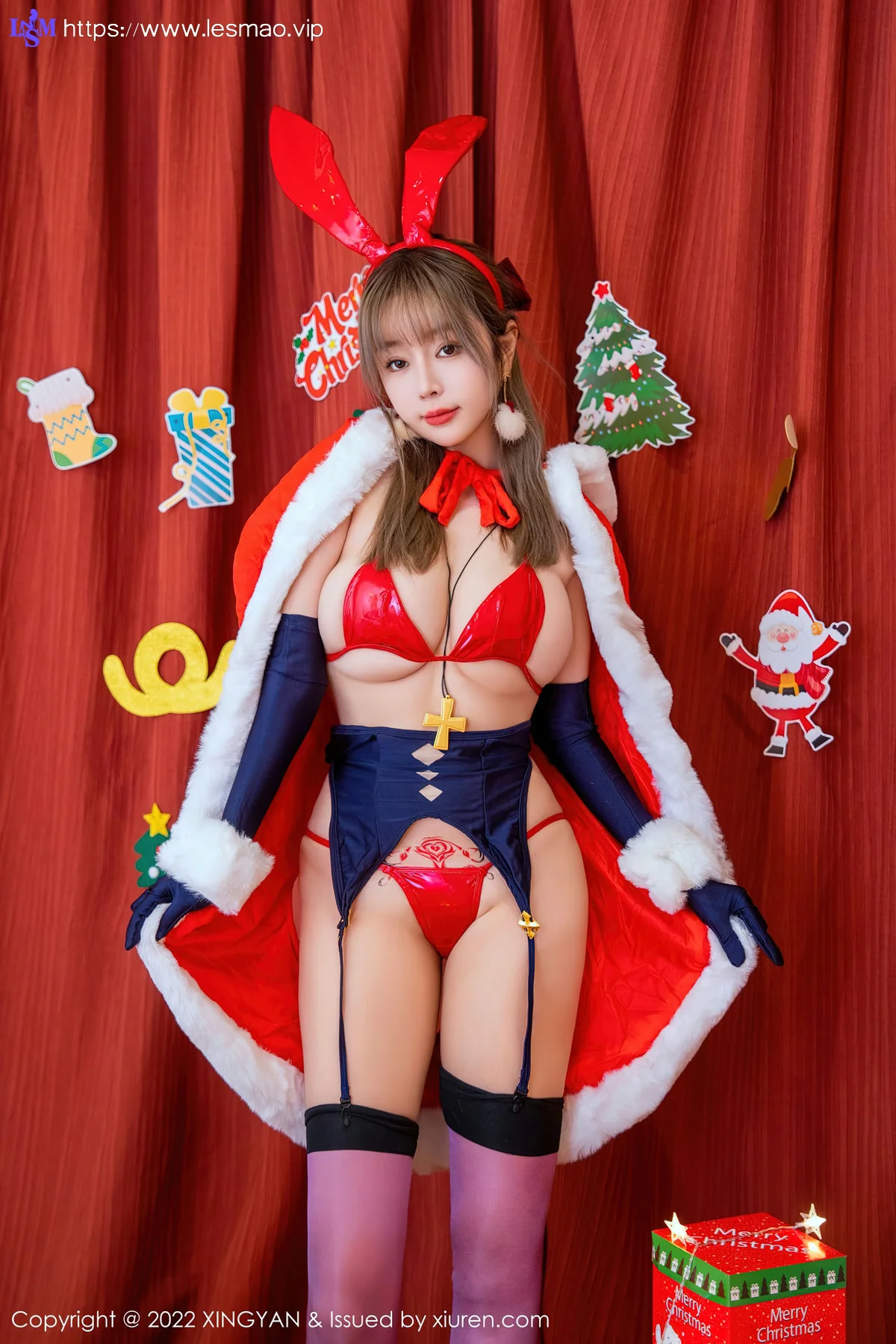 XINGYAN 星颜社 Vol.161 王雨纯 圣诞节制服 - 1