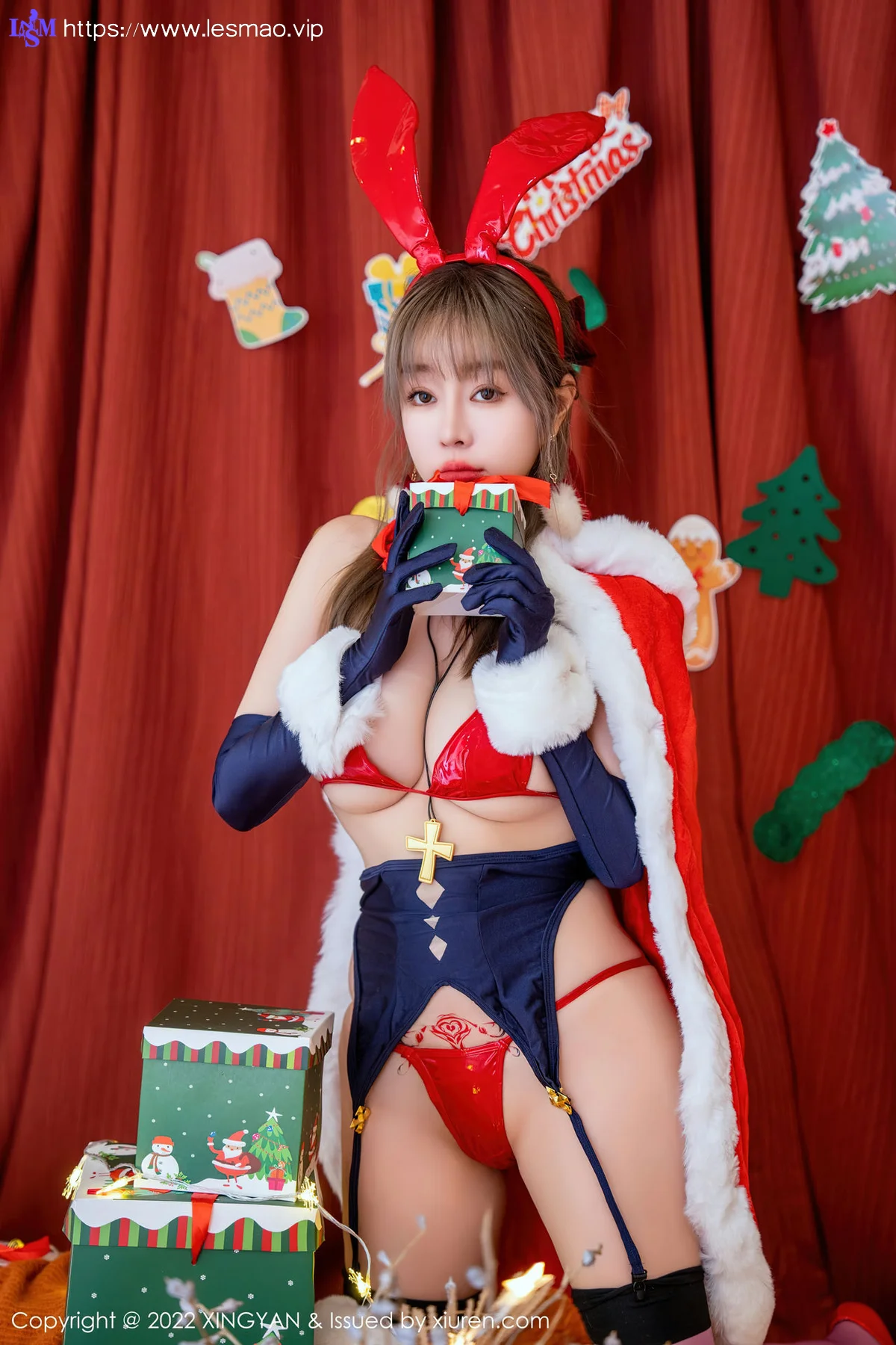 XINGYAN 星颜社 Vol.161 王雨纯 圣诞节制服 - 5