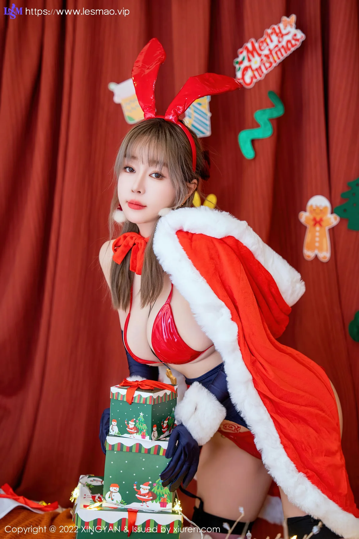 XINGYAN 星颜社 Vol.161 王雨纯 圣诞节制服 - 7