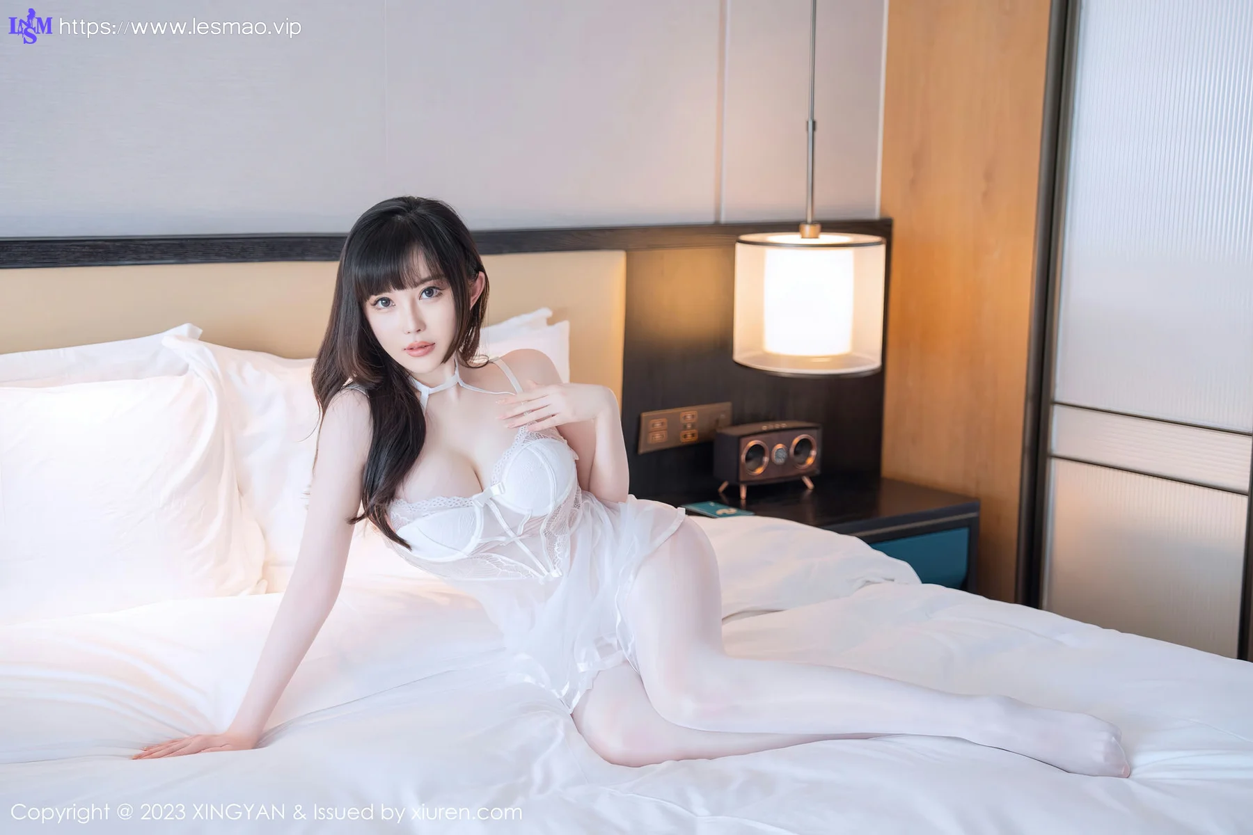 XINGYAN 星颜社 Vol.179 焦糖可可 白色网纱情趣写真3 - 5
