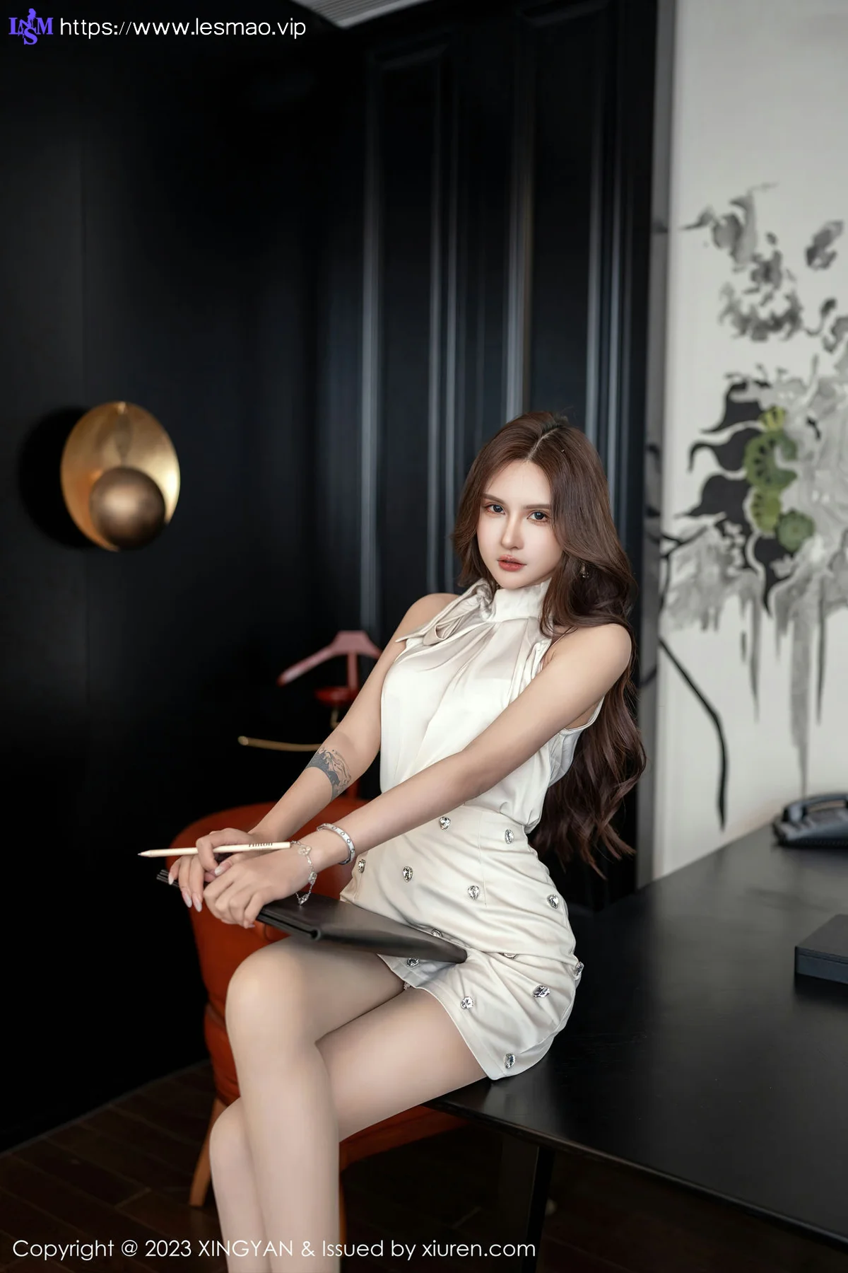 XINGYAN 星颜社 Vol.213 Emily尹菲 短裙ol高跟美腿 - 3