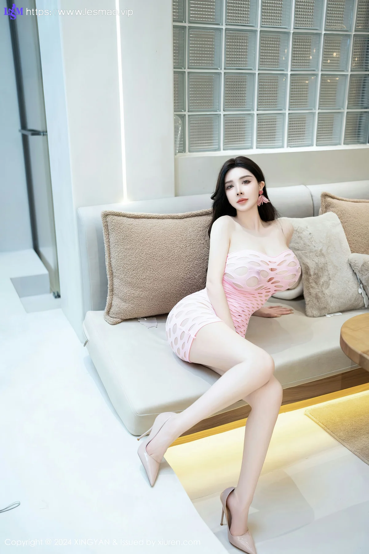 XINGYAN 星颜社 Vol.229 潘思沁 粉色镂空情趣性感写真1 - 5