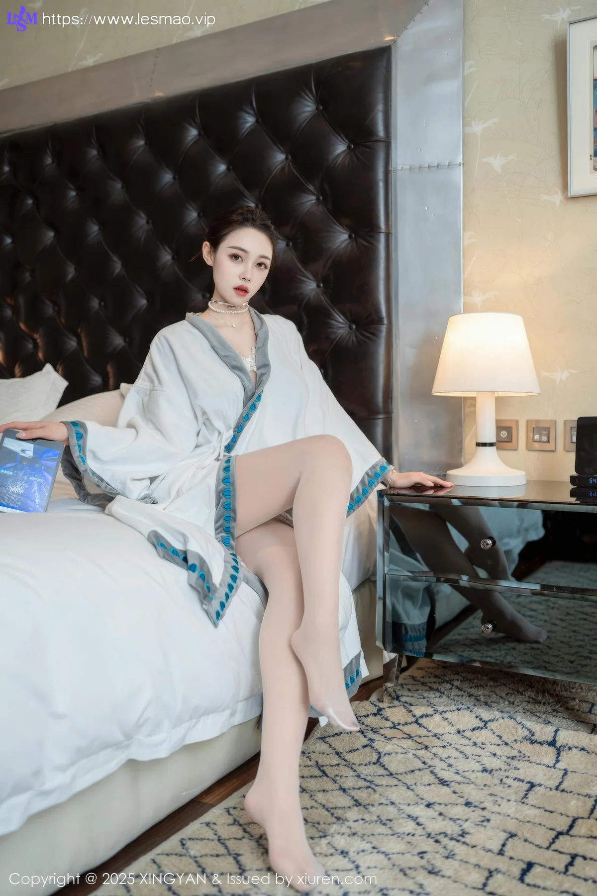 XINGYAN 星颜社 Vol.326 清妙 气质美女白丝吊袜 - 1