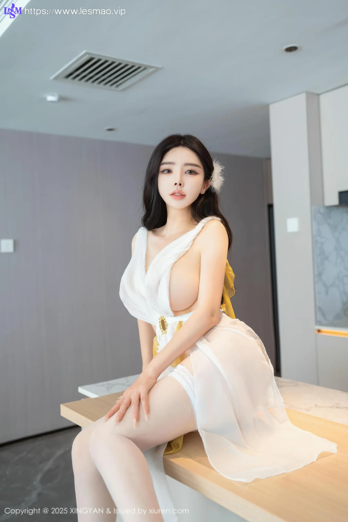 XINGYAN 星颜社 Vol.392 潘思沁 白色情趣透视服饰 - 8