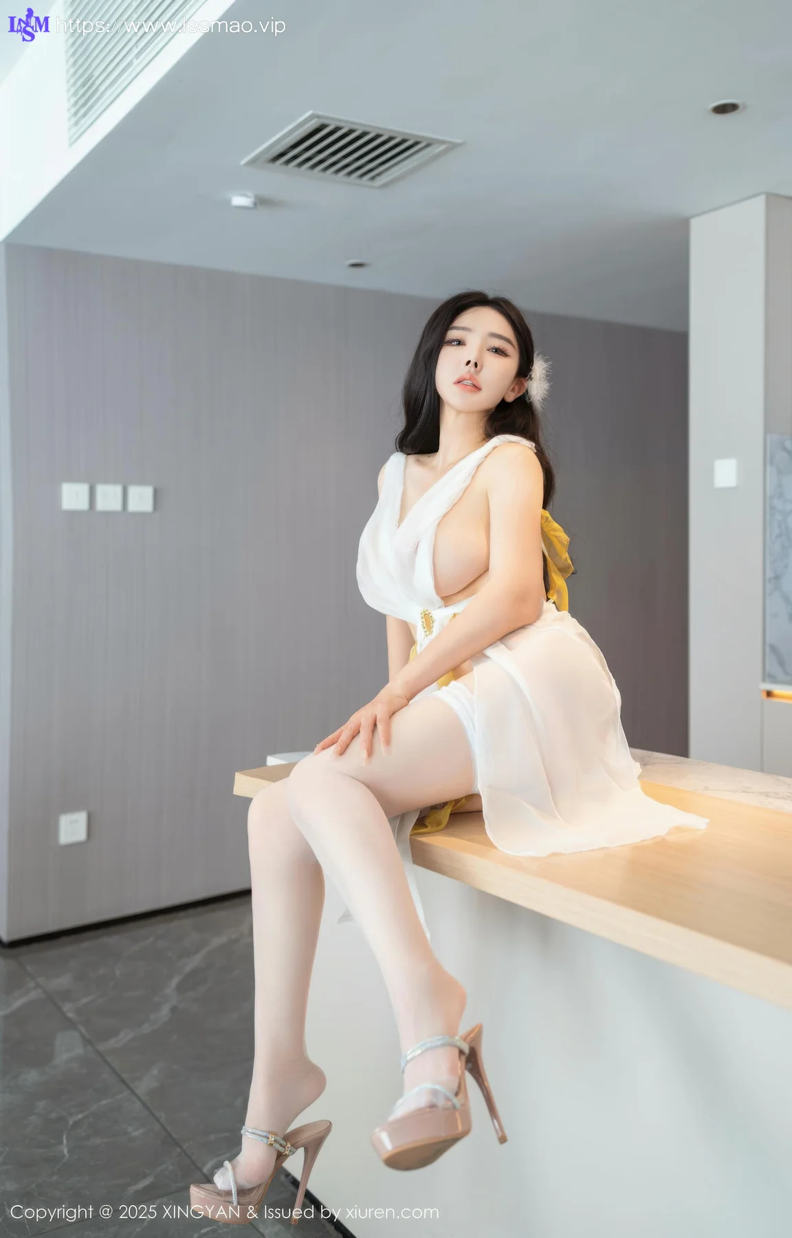 XINGYAN 星颜社 Vol.392 潘思沁 白色情趣透视服饰 - 9