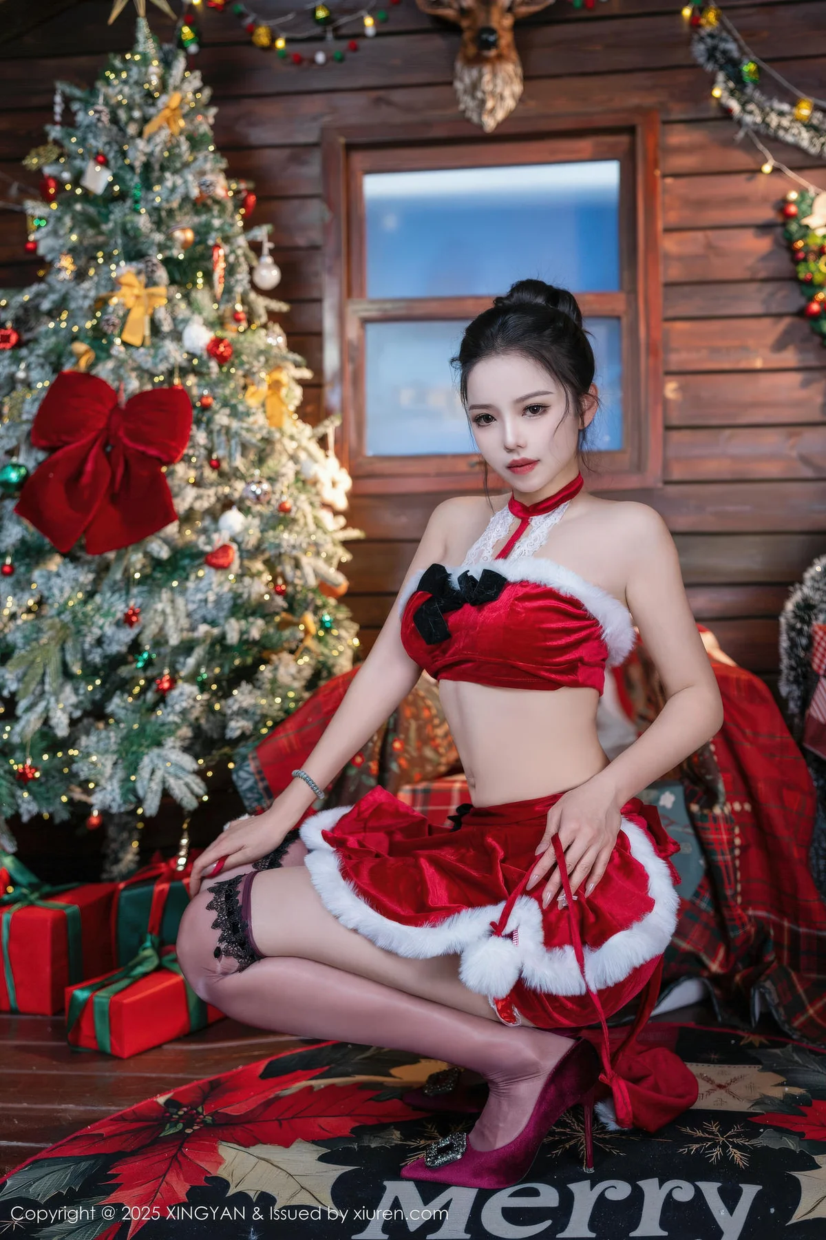 XINGYAN 星颜社 Vol.449 阮福福 红色情趣妩媚妖娆 - 5