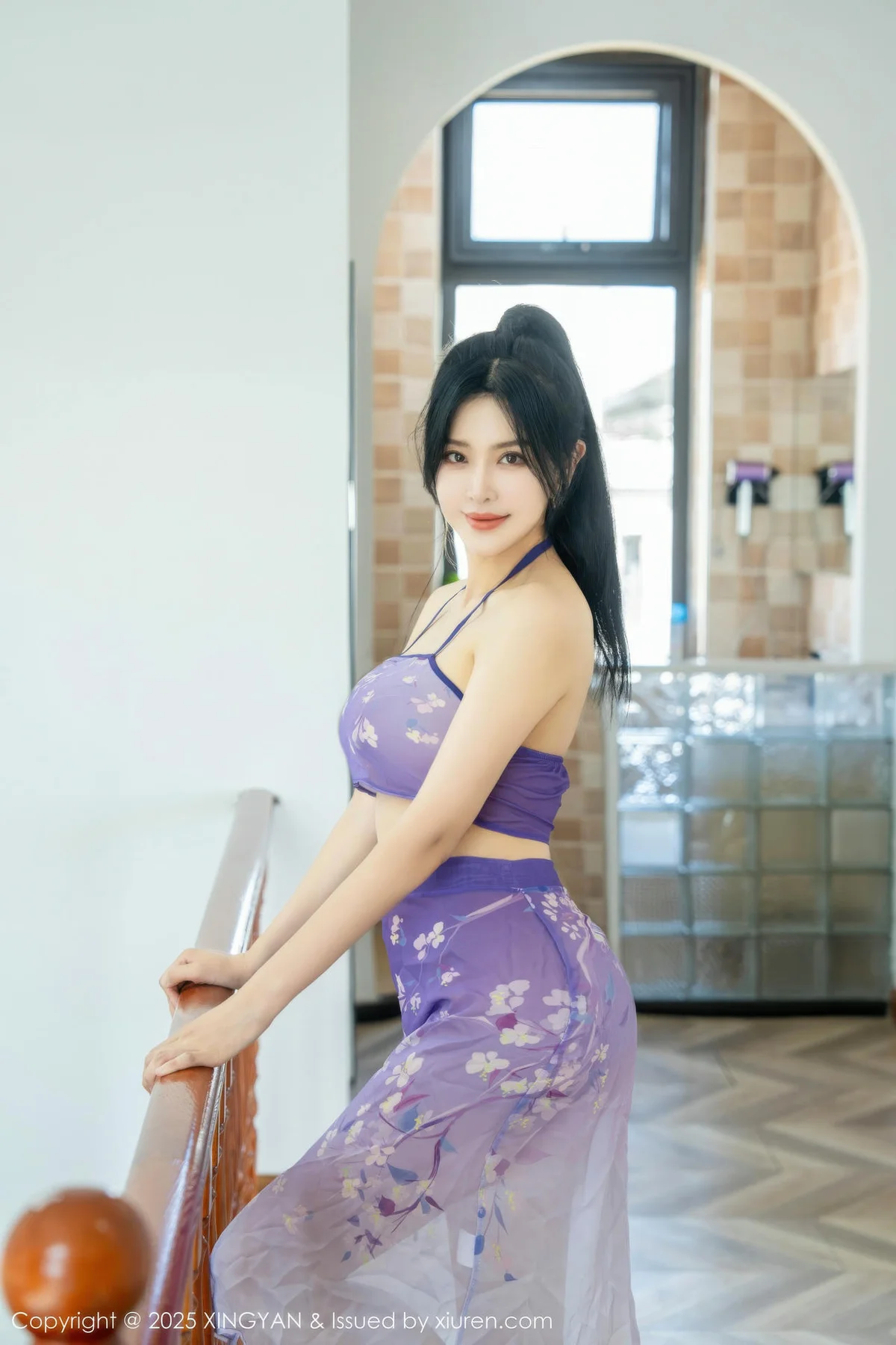XINGYAN 星颜社 Vol.450 刘钰儿 紫色轻透服饰 - 1