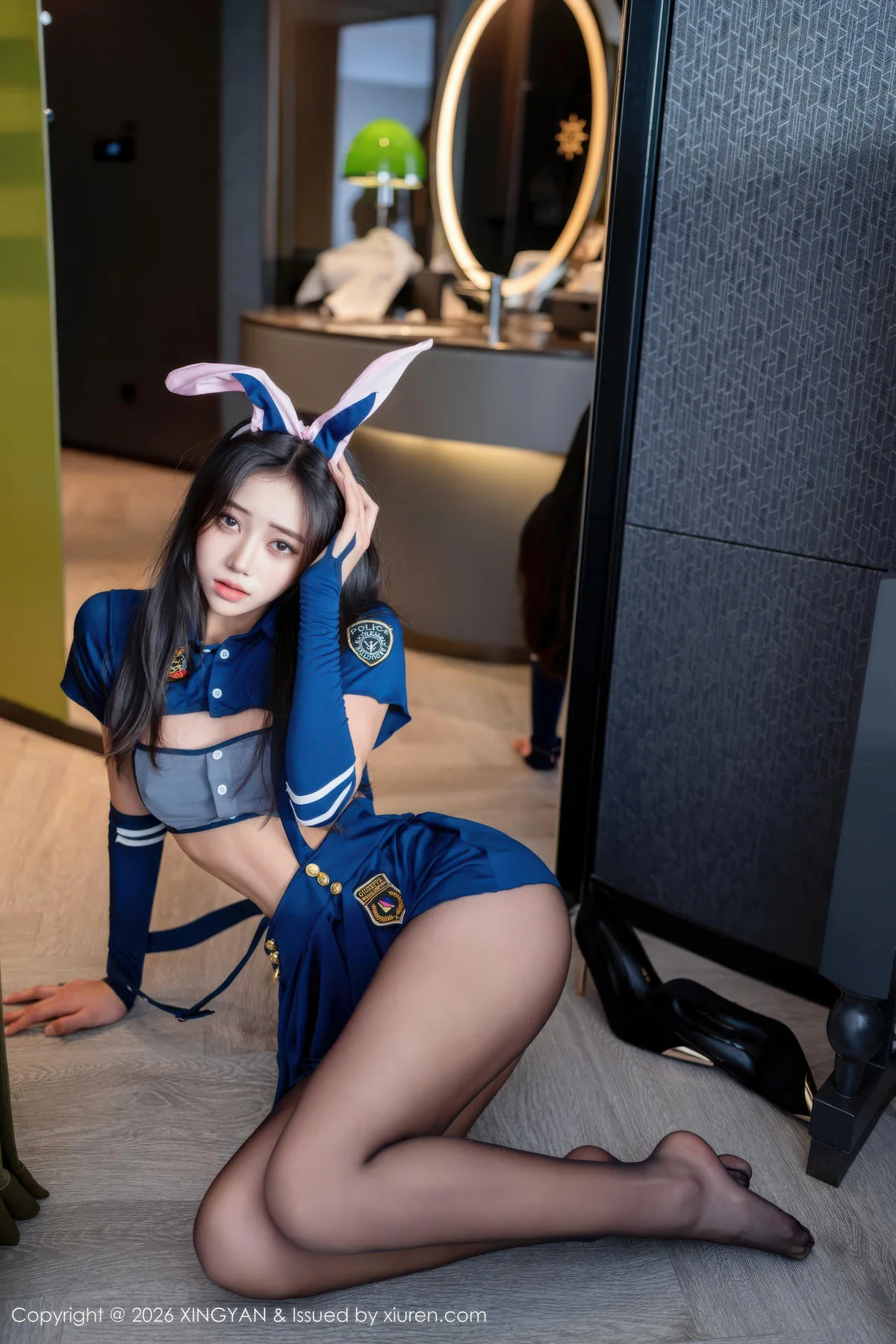 XINGYAN 星颜社 Vol.458 时安安 蓝色制服诱惑 - 2