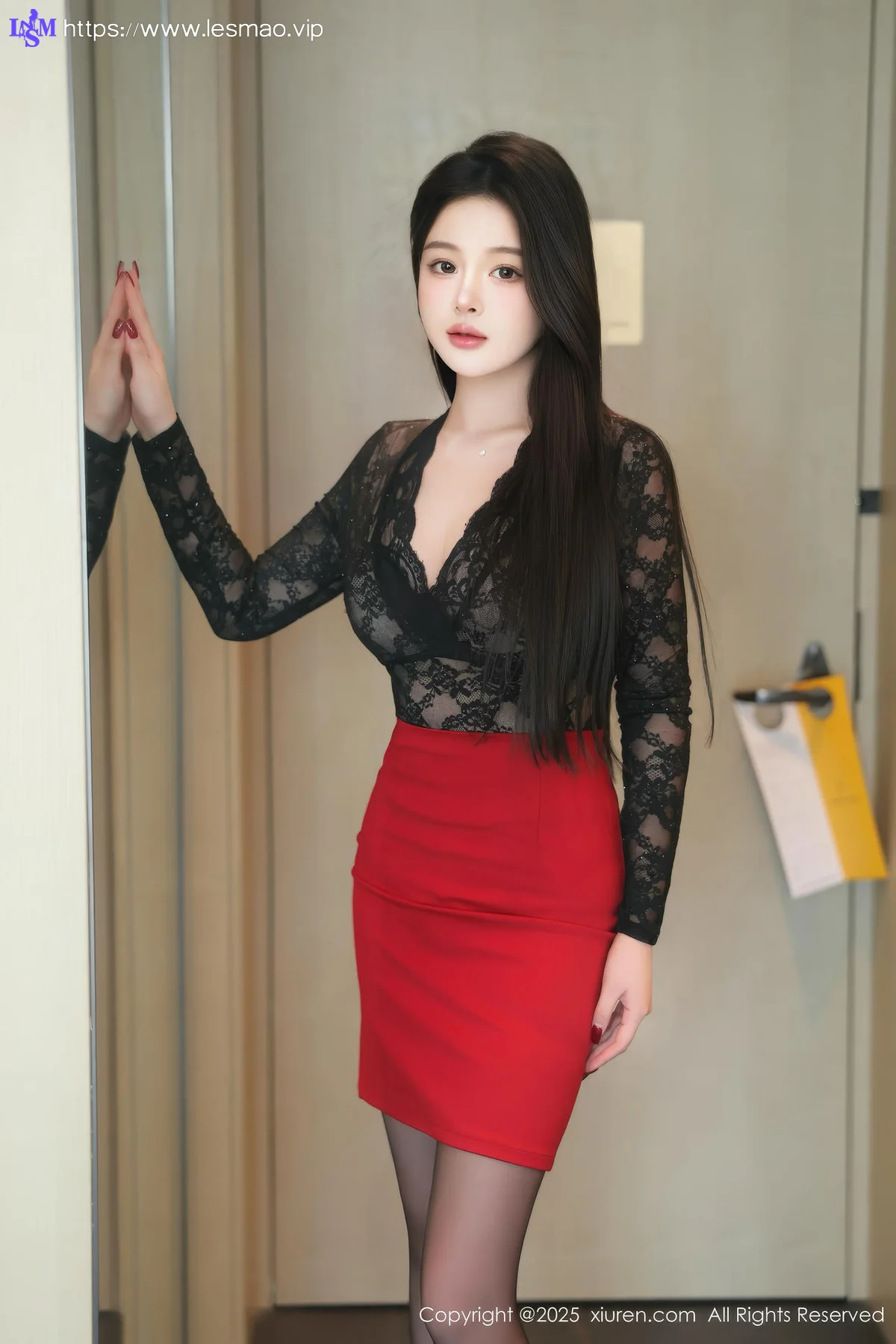 XiuRen 秀人 No.10007 温妮 吊袜玉足美女私房 - 1