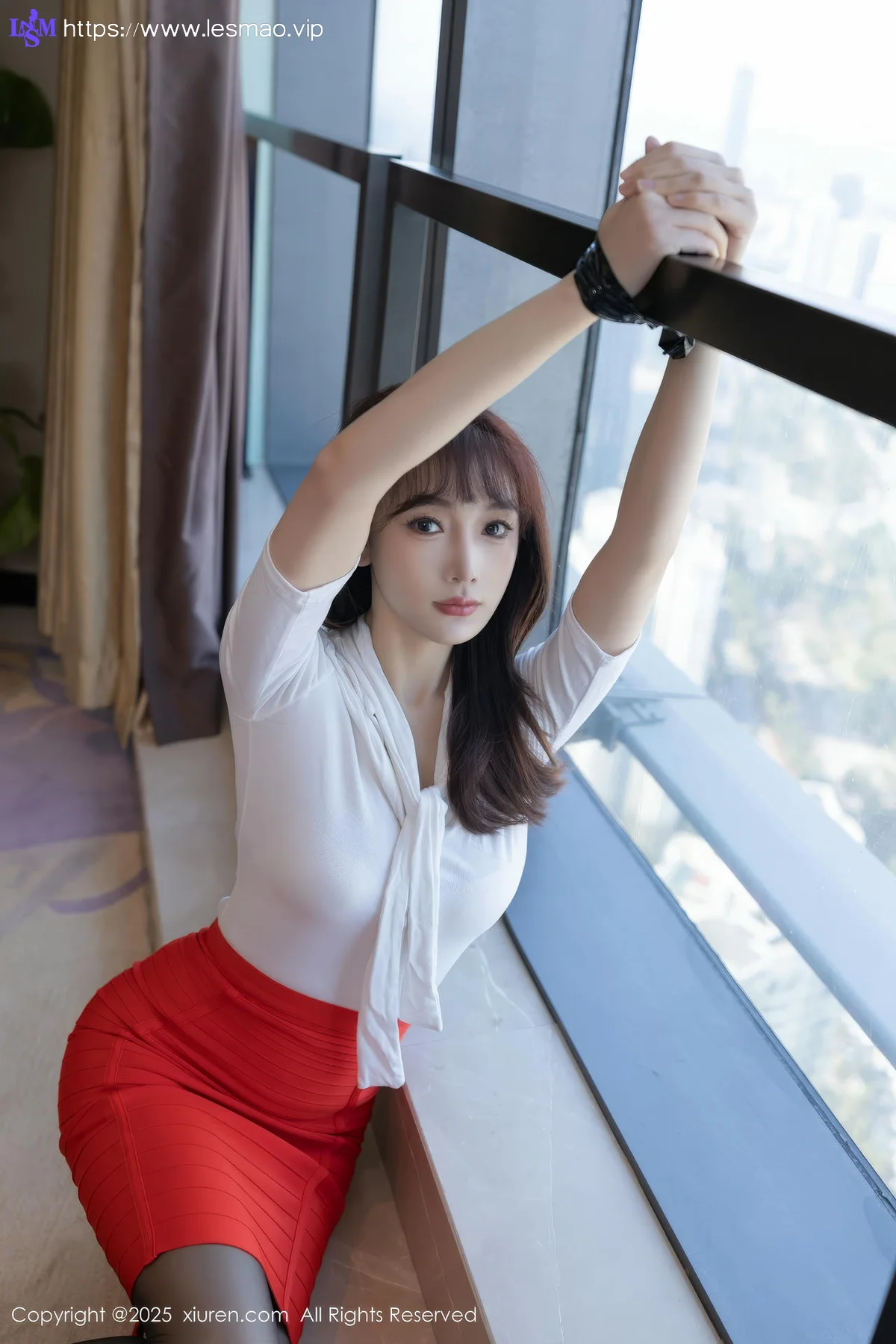 XiuRen 秀人 No.10014 陆萱萱 女神黑丝美腿 - 5