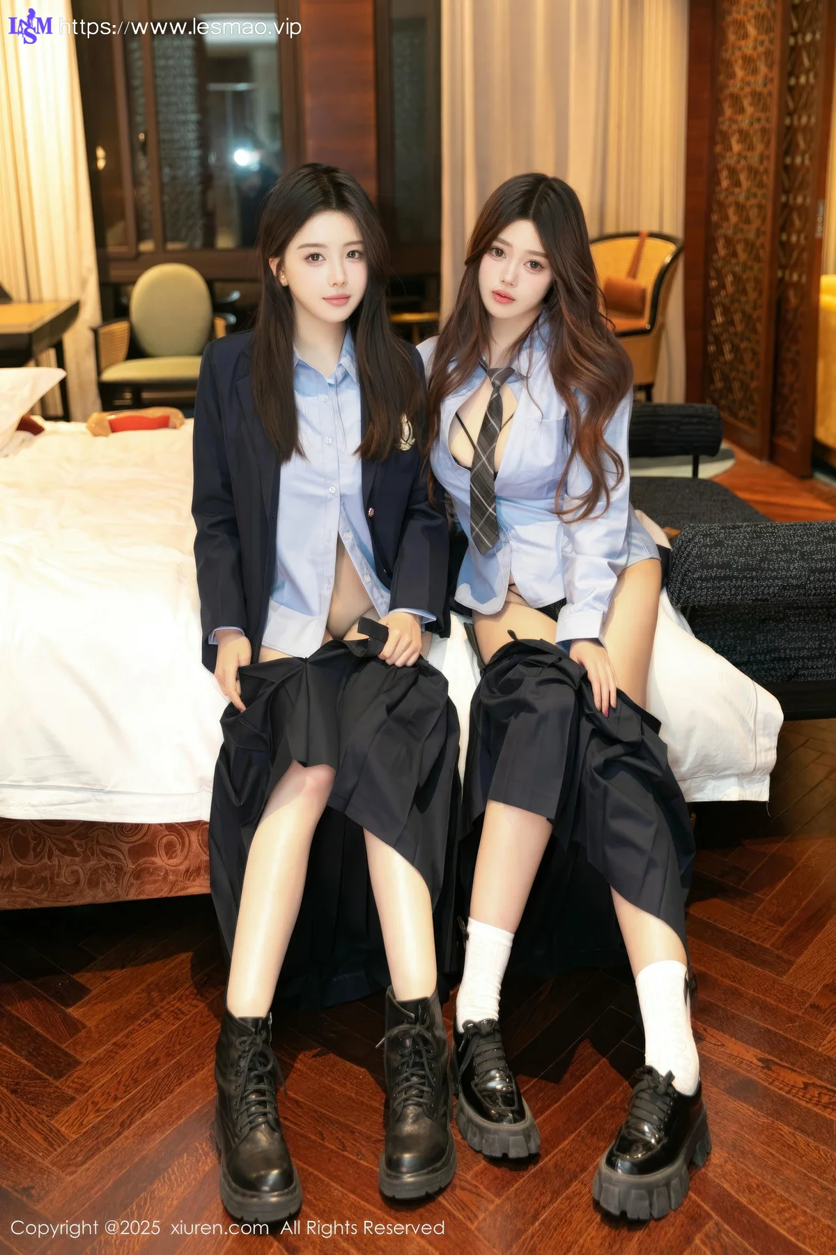 XiuRen 秀人 No.10034 模特合集 制服ol双人合辑 - 10