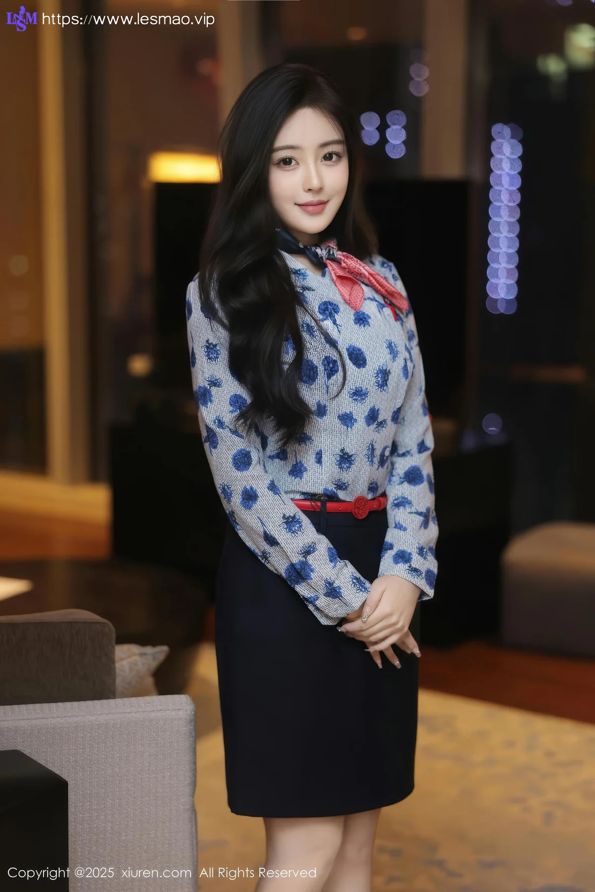 XiuRen 秀人 No.10041 希雅sia 紫色内衣美女模特 - 2