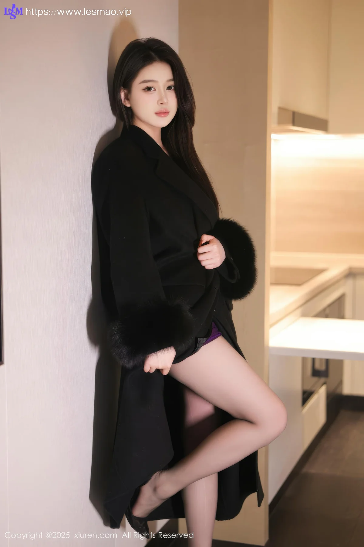 XiuRen 秀人 No.10050 温妮 紫色透视美裙 - 3