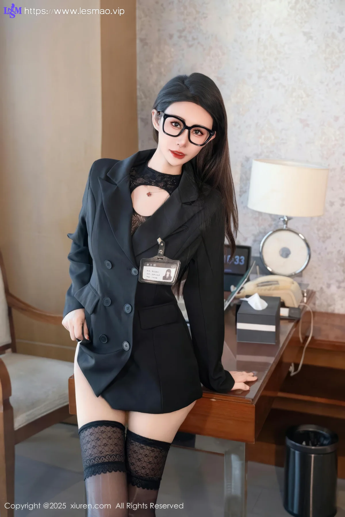XiuRen 秀人 No.10095 艺艺yiyi 蕾丝连体衣透视 - 10
