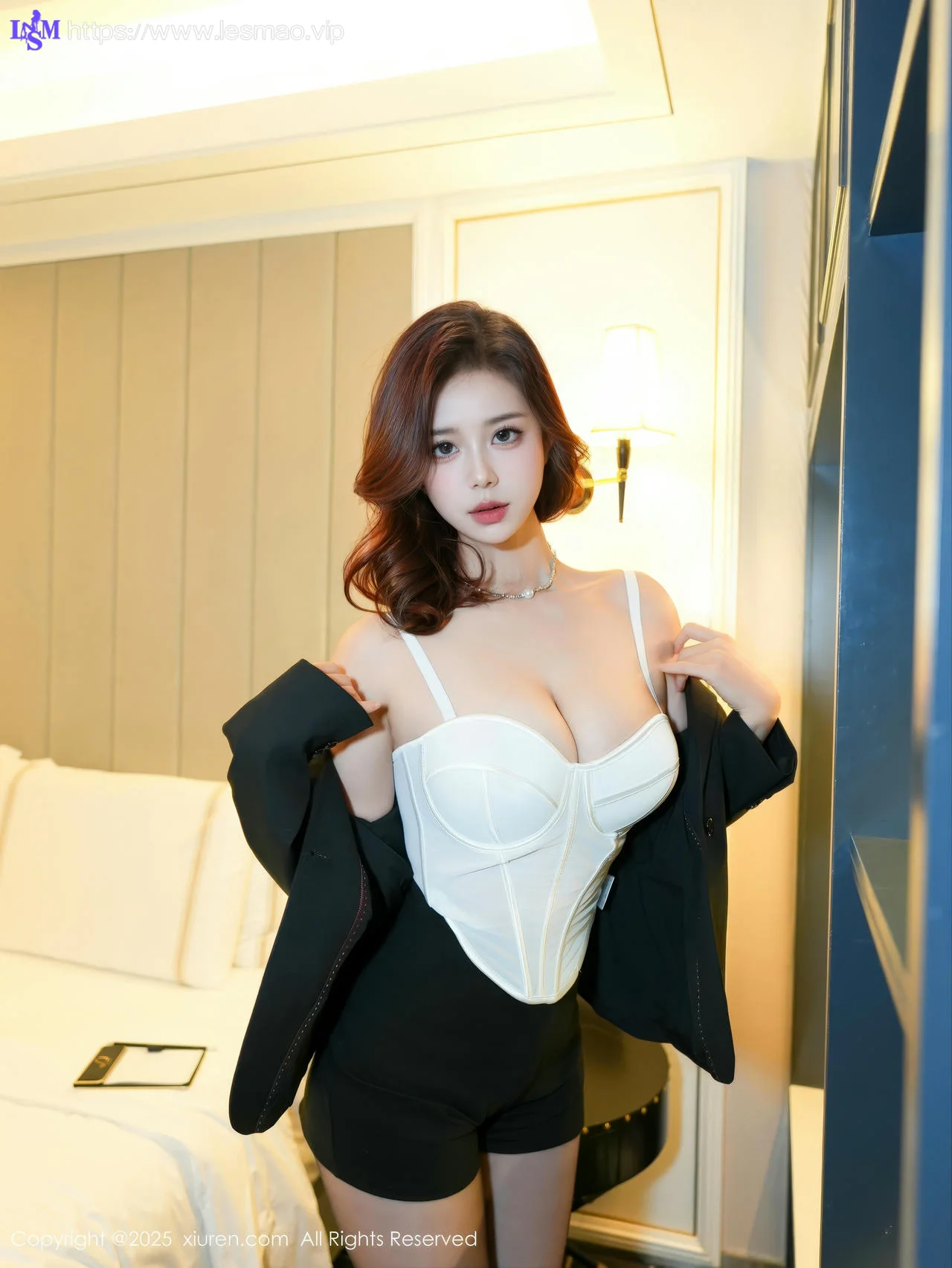 XiuRen 秀人 No.10101 玫瑰我爱你性感黑色职业西服 - 5