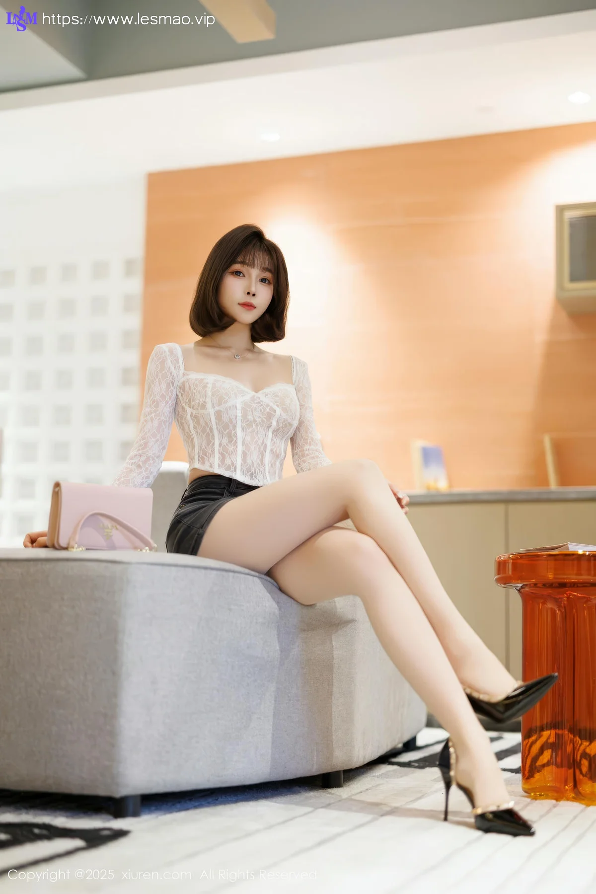 XiuRen 秀人 No.10113 徐莉芝Booty 蓝色超短牛仔裤 - 7