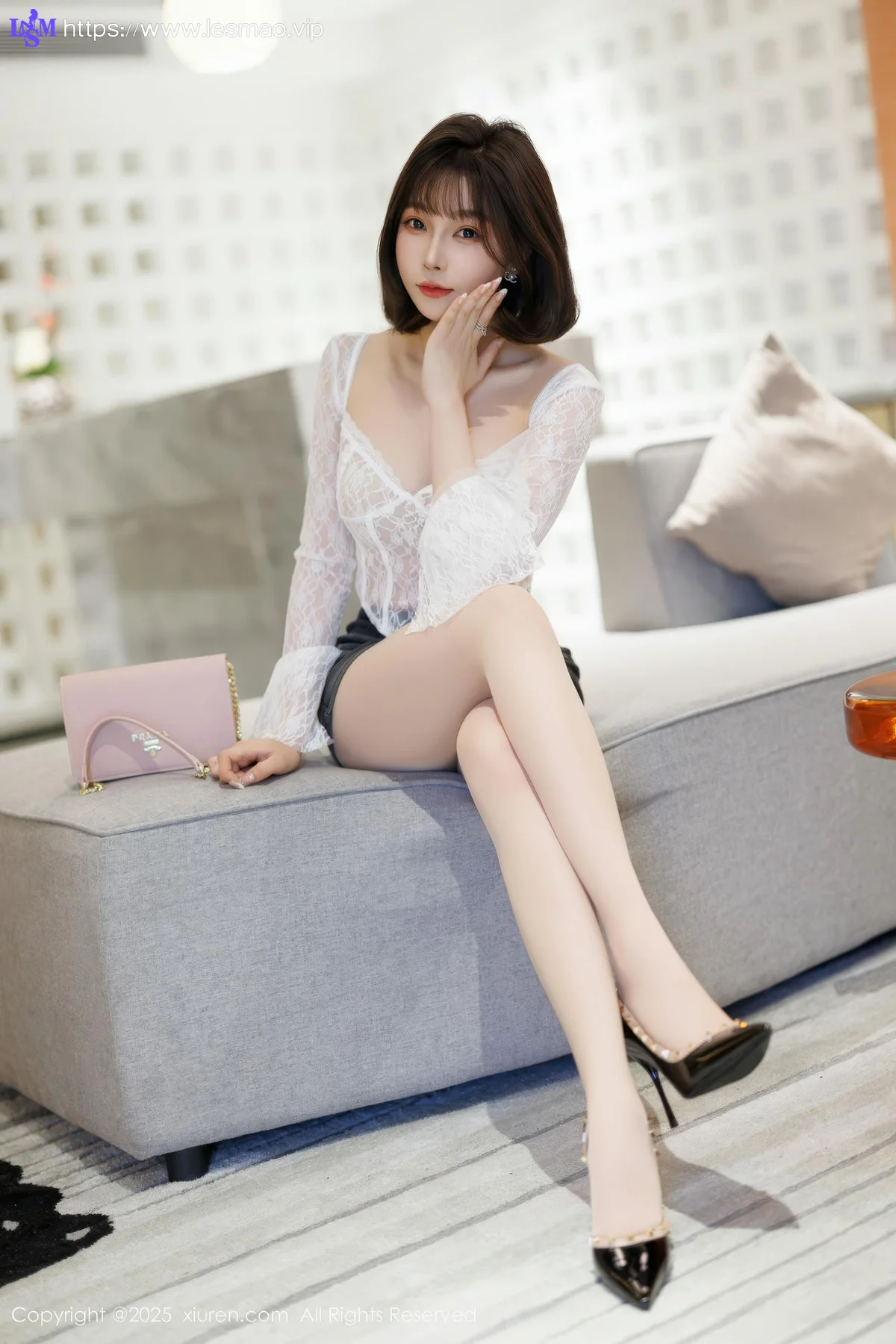 XiuRen 秀人 No.10113 徐莉芝Booty 蓝色超短牛仔裤 - 10
