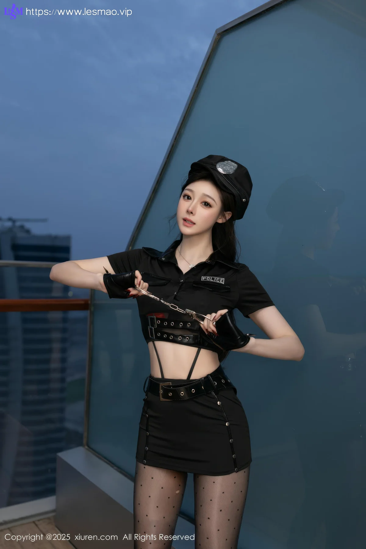 XiuRen 秀人 No.10115 小逗逗 黑色制服诱惑 - 2