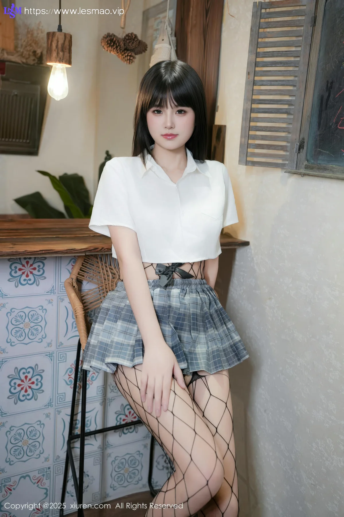 XiuRen 秀人 No.10118 姚若兮vay 性感黑色网袜 - 1