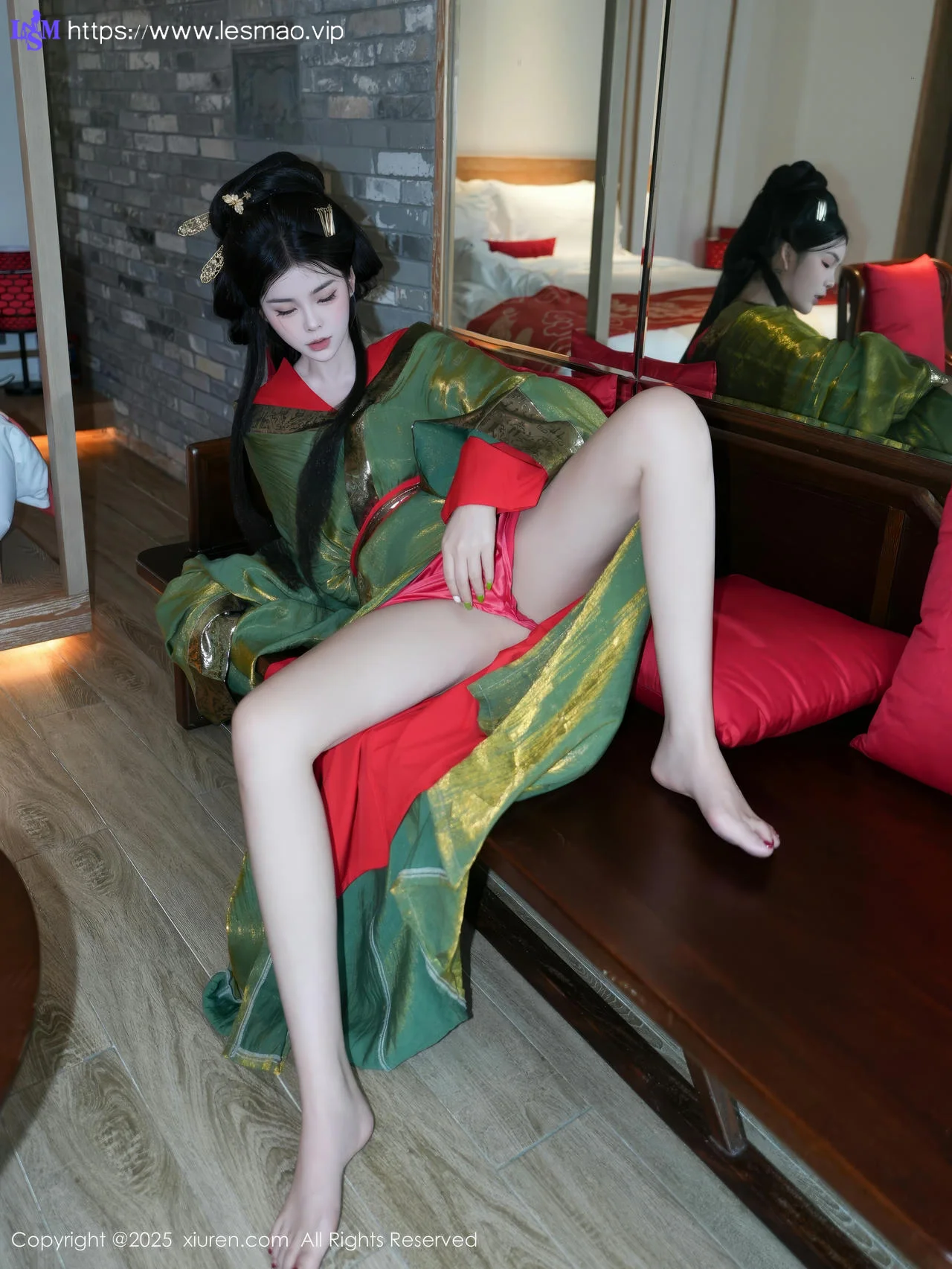 XiuRen 秀人 No.10126 雪糕CiCi 古装制服玉体户外 - 5