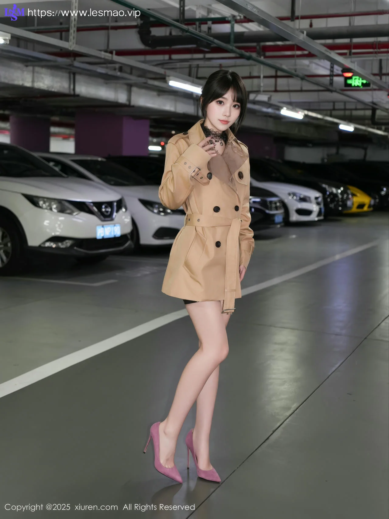 XiuRen 秀人 No.10134 汁汁 皮裙地下停车场 - 6
