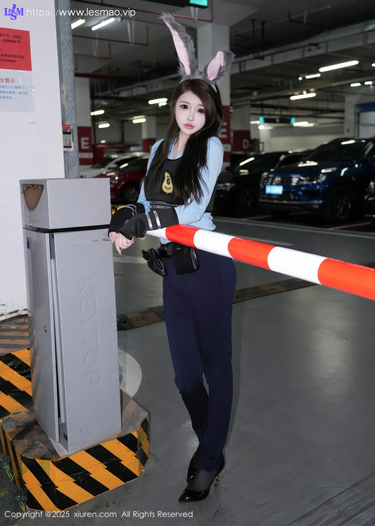 XiuRen 秀人 No.10158 甜妮 黑色制服兔女郎 - 1