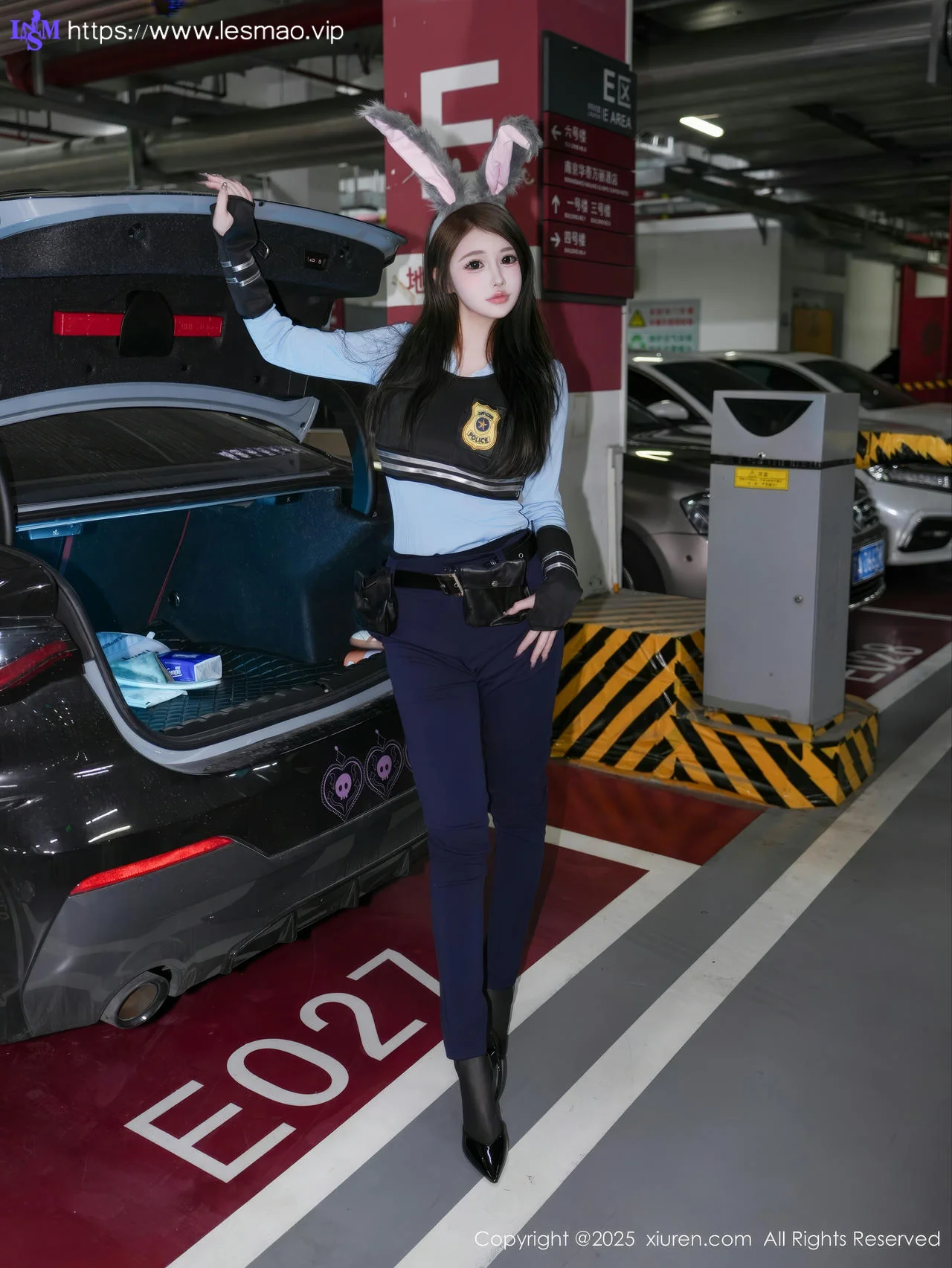 XiuRen 秀人 No.10158 甜妮 黑色制服兔女郎 - 3