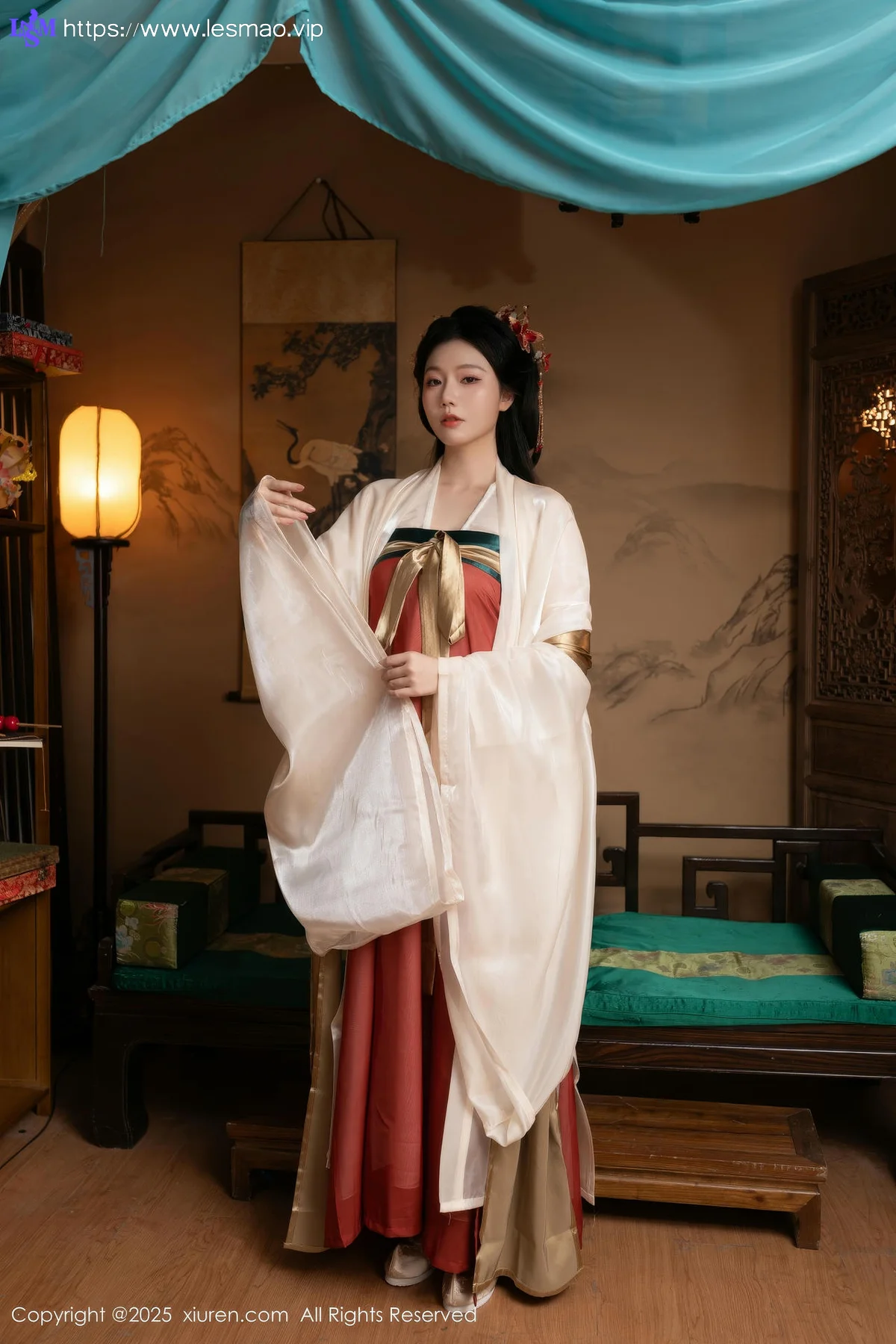 XiuRen 秀人 No.10223 陆萱萱和安然anran 激情互动性感古装 - 1