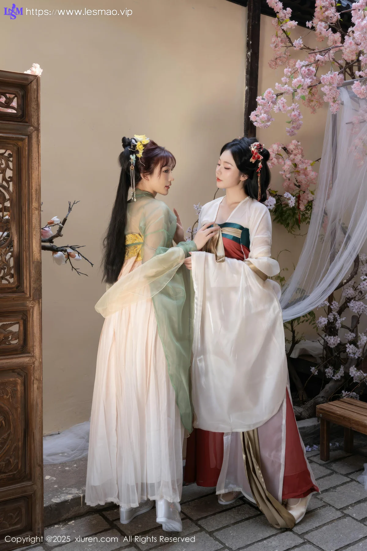 XiuRen 秀人 No.10223 陆萱萱和安然anran 激情互动性感古装 - 7