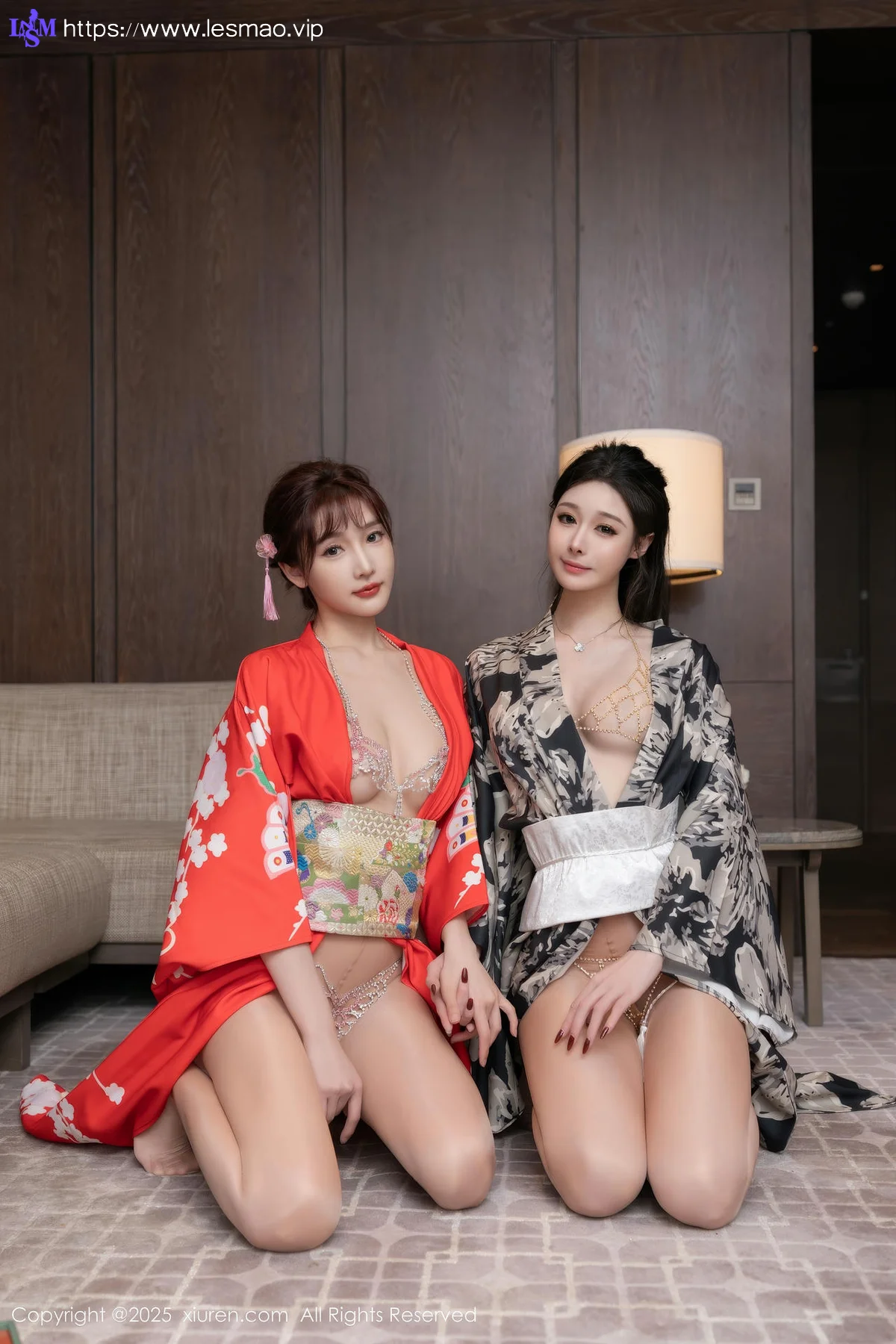 XiuRen 秀人 No.10352 小逗逗和陆萱萱 和服激情互动 - 5
