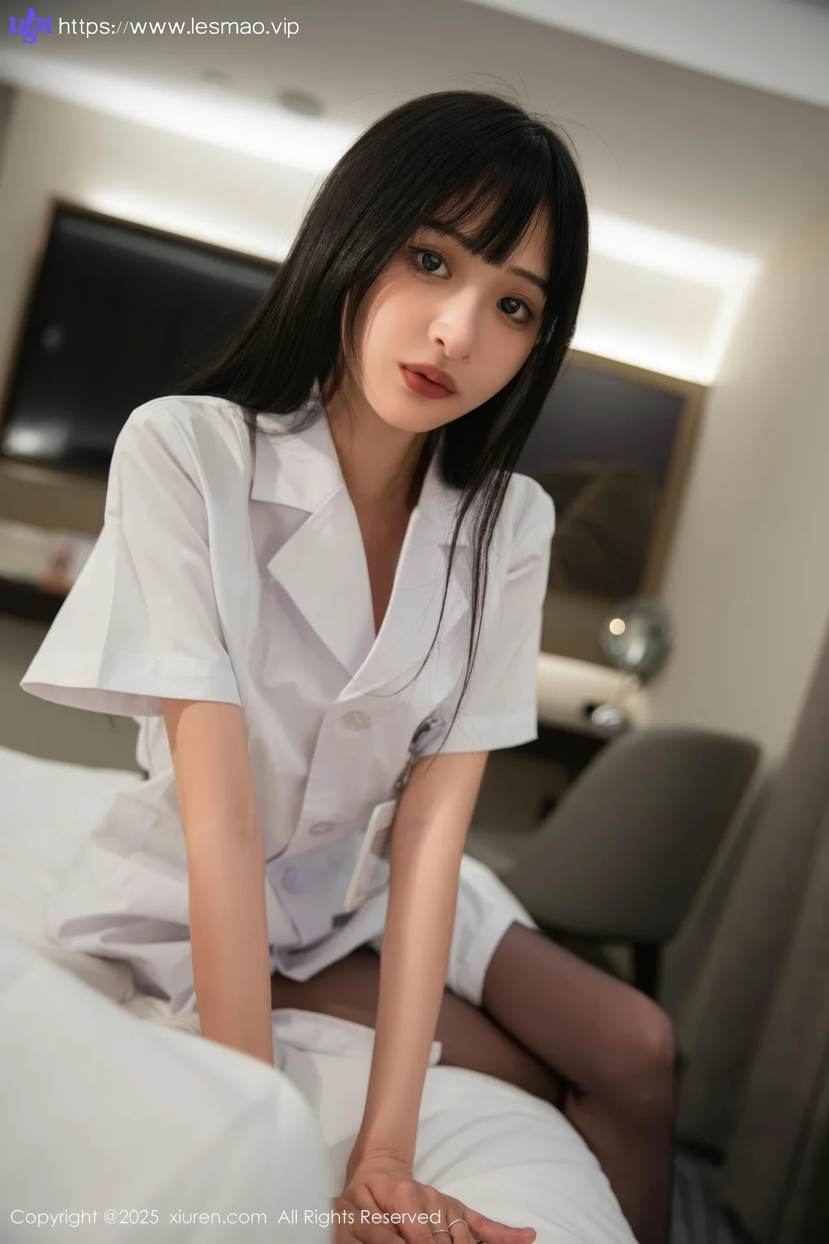 XiuRen 秀人 No.10373 茂木希子 白色护士服 - 2