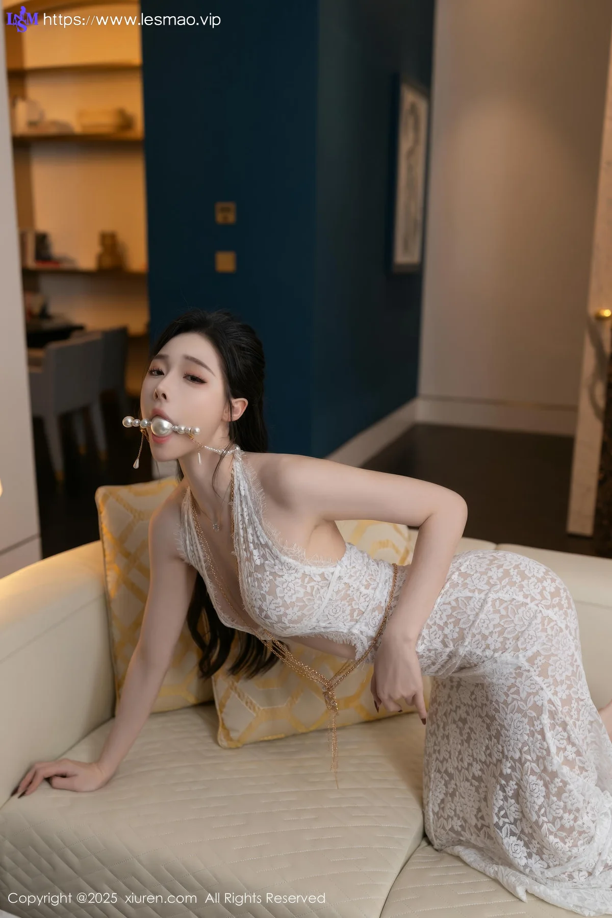XiuRen 秀人 No.10378 小逗逗 白色连衣裙 - 5