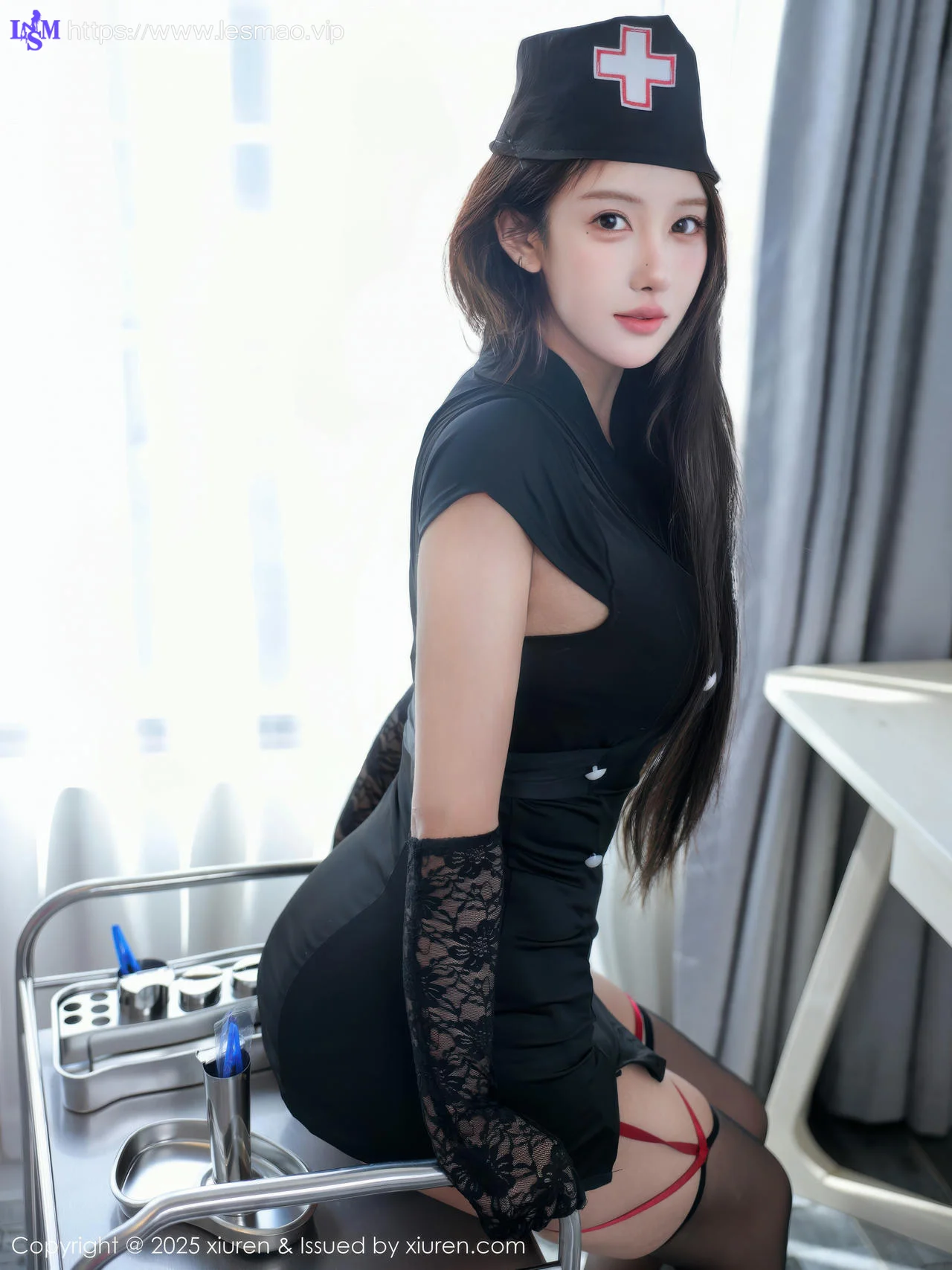 XiuRen 秀人 No.10519 金允希Yuki 深色制服诱惑 - 7