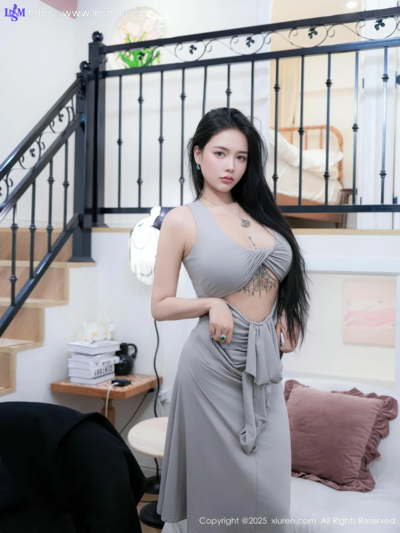XiuRen 秀人 No.10568 娜比 性感灰色长袍 - 9