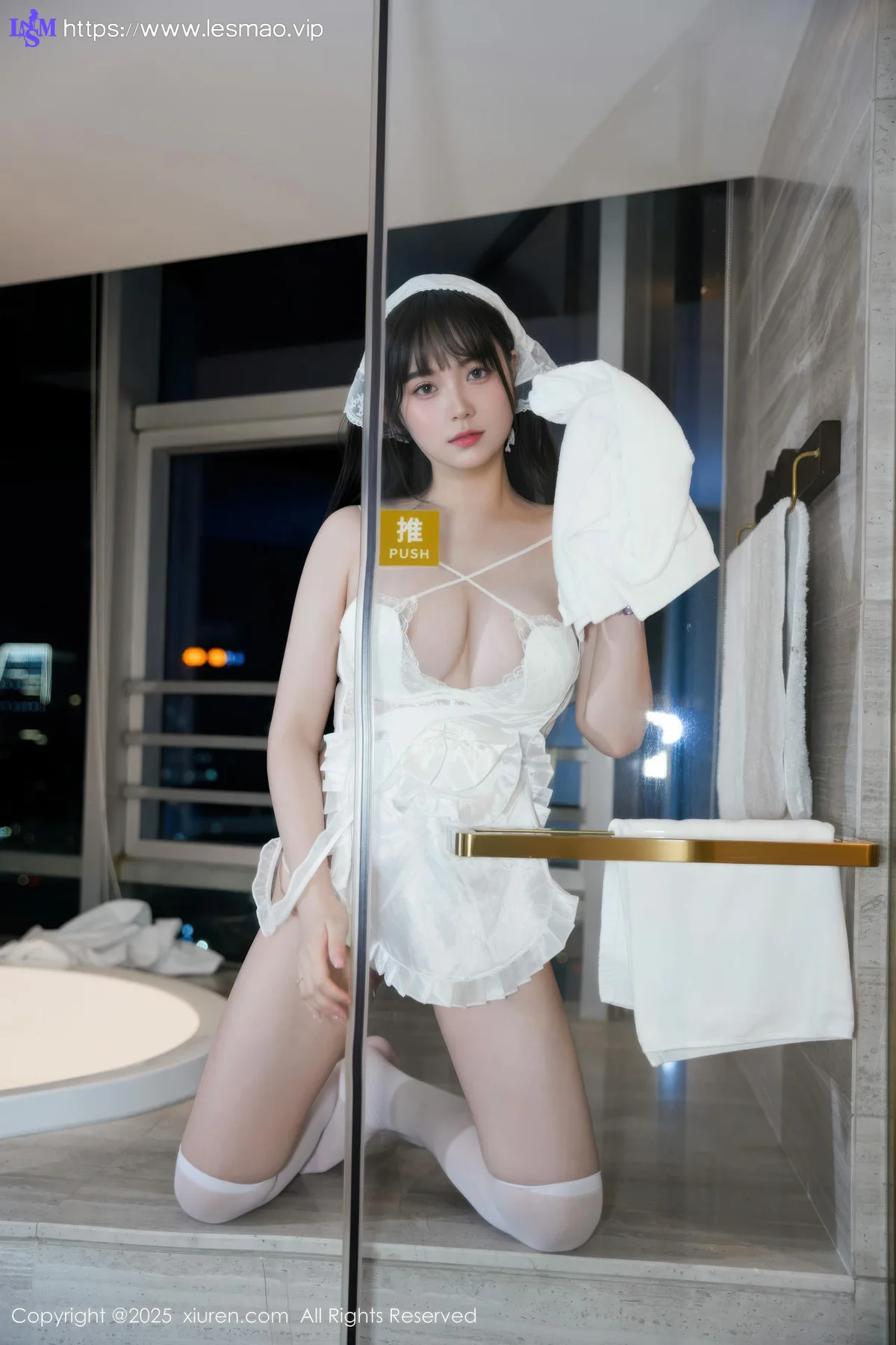 XiuRen 秀人 No.10631 软情 白色女仆装扮 - 7