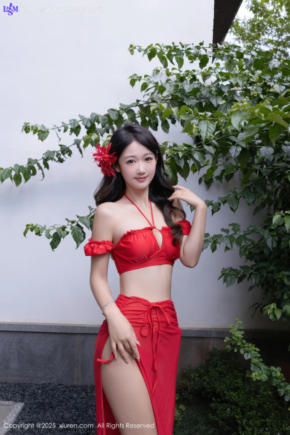 XiuRen 秀人 No.10662 唐安琪 性感红色泳衣 - 8