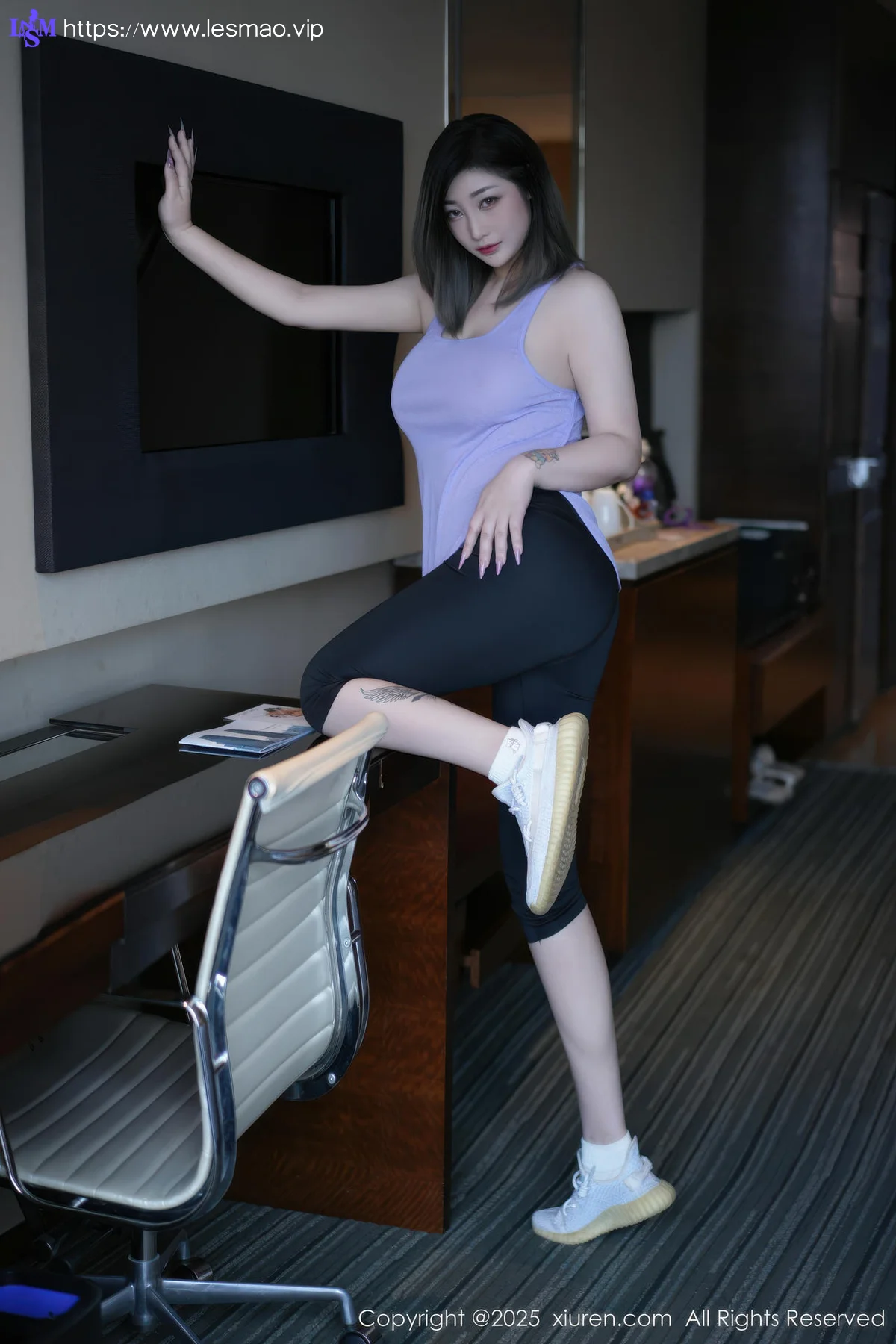 XiuRen 秀人 No.10682 妲己Toxic 紫灰色上衣运动美女 - 5