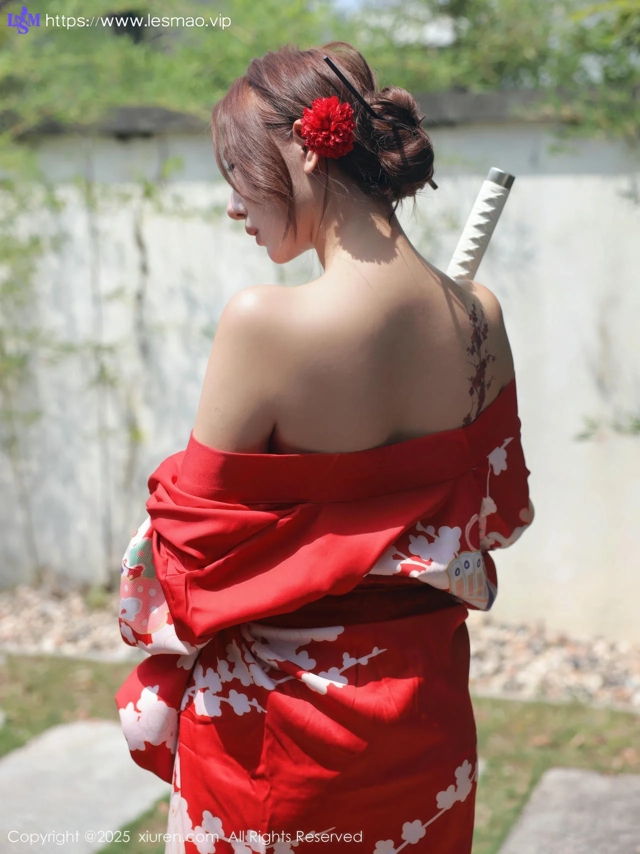 XiuRen 秀人 No.10683 金允希Yuki 性感红色和服 - 5