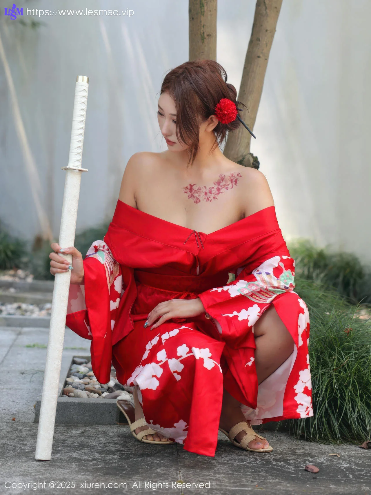 XiuRen 秀人 No.10683 金允希Yuki 性感红色和服 - 10