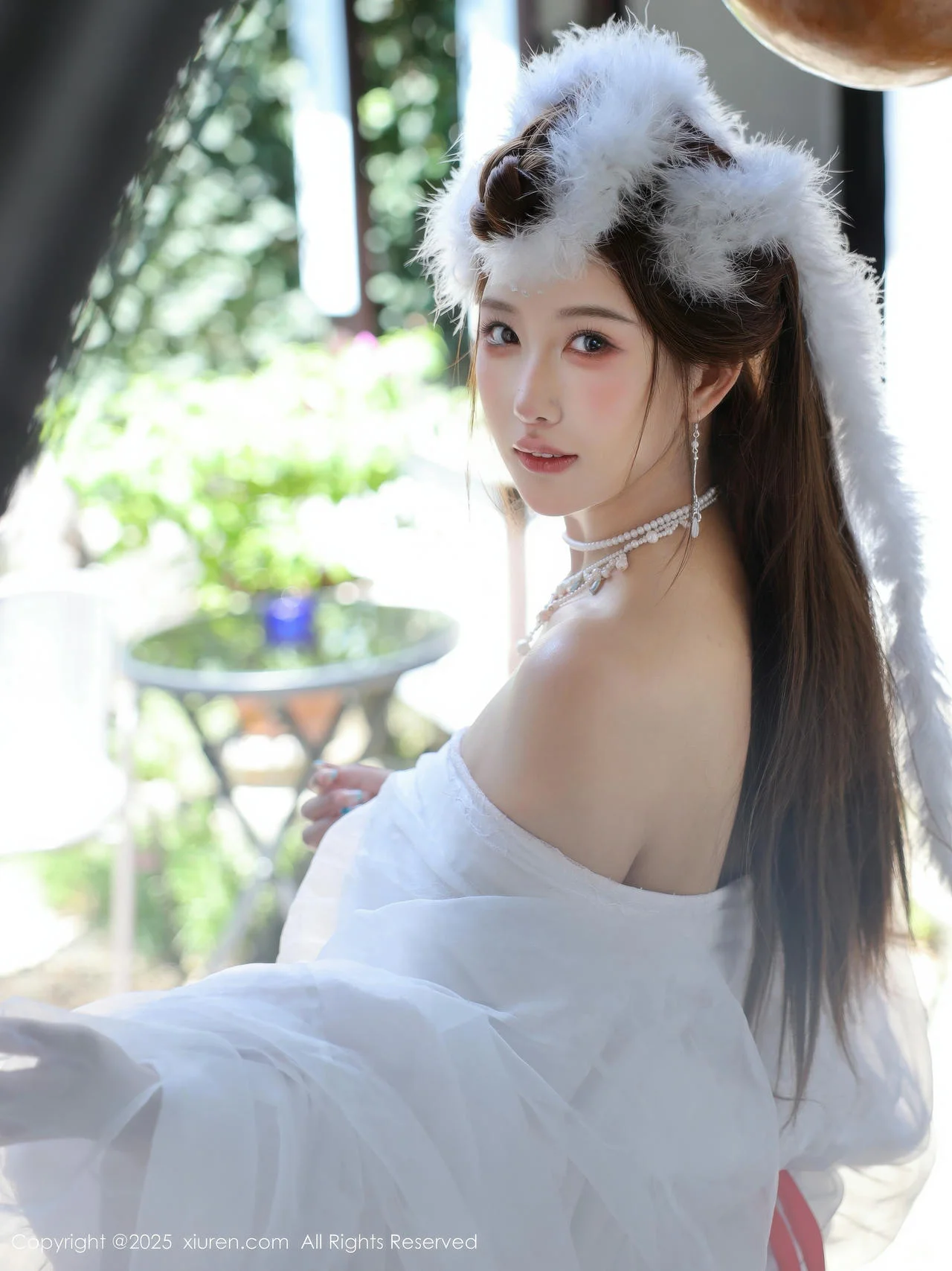 XiuRen 秀人 No.10843 金允希Yuki 白色锦毛鼠装扮 - 7