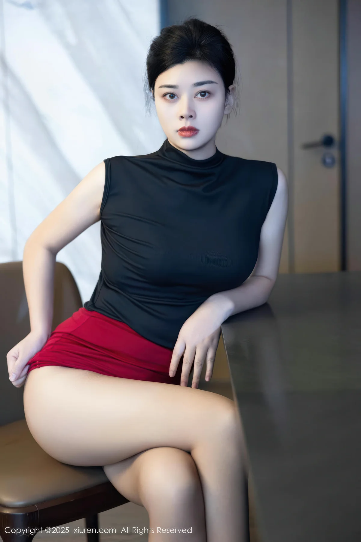 XiuRen 秀人 No.10948 徐清妍 黑色OL服饰魅惑黑丝 - 3