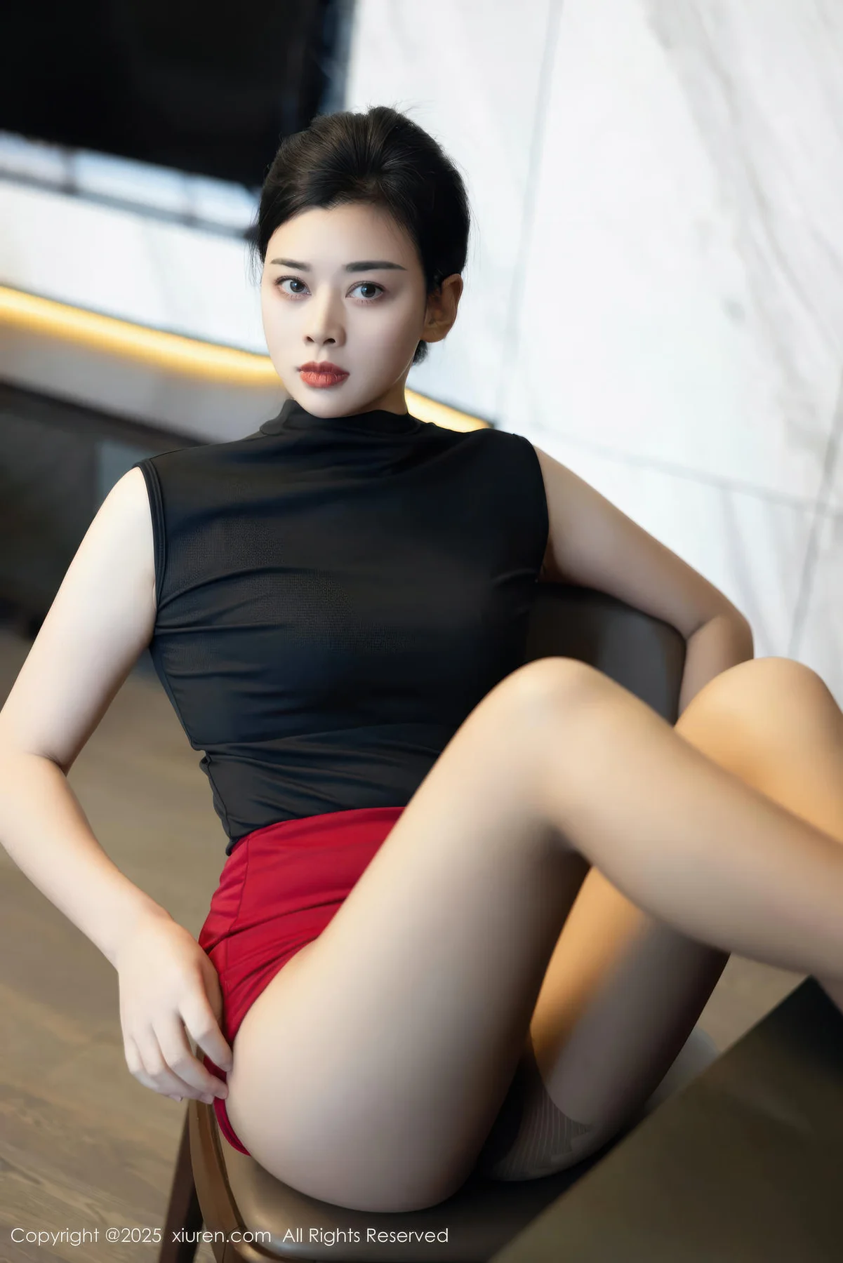 XiuRen 秀人 No.10948 徐清妍 黑色OL服饰魅惑黑丝 - 10