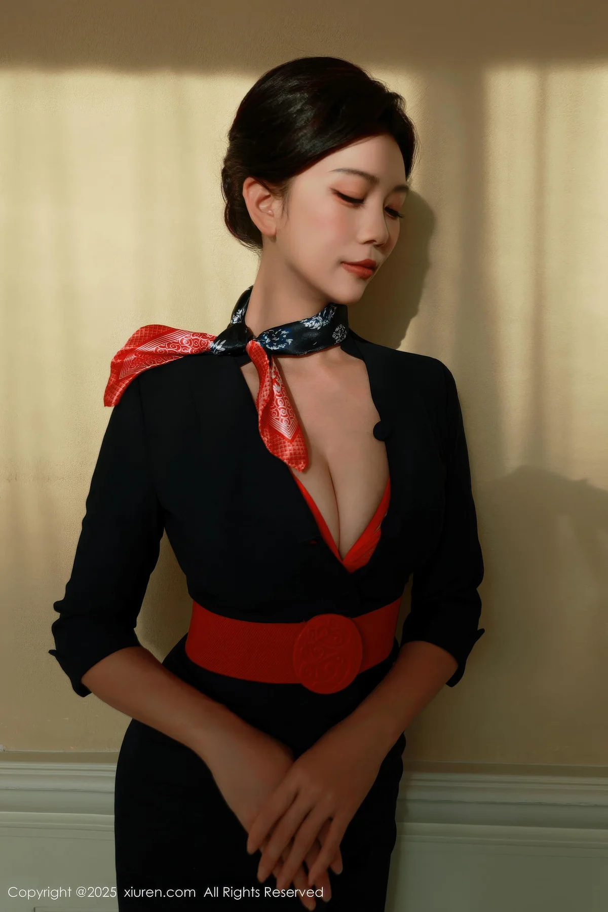 XiuRen 秀人 No.11009 玫瑰我爱你 性感空姐制服诱惑 - 9